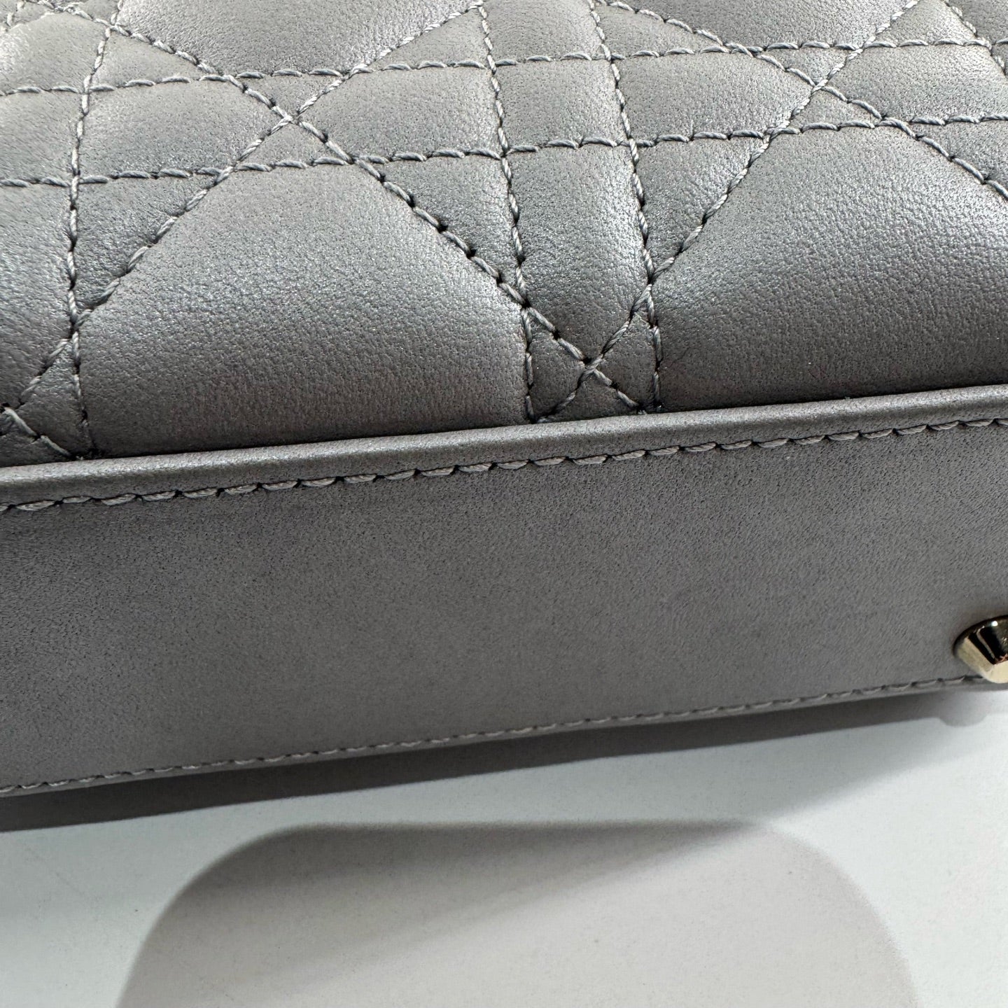 Dior - Lady Dior - Leather - Grey