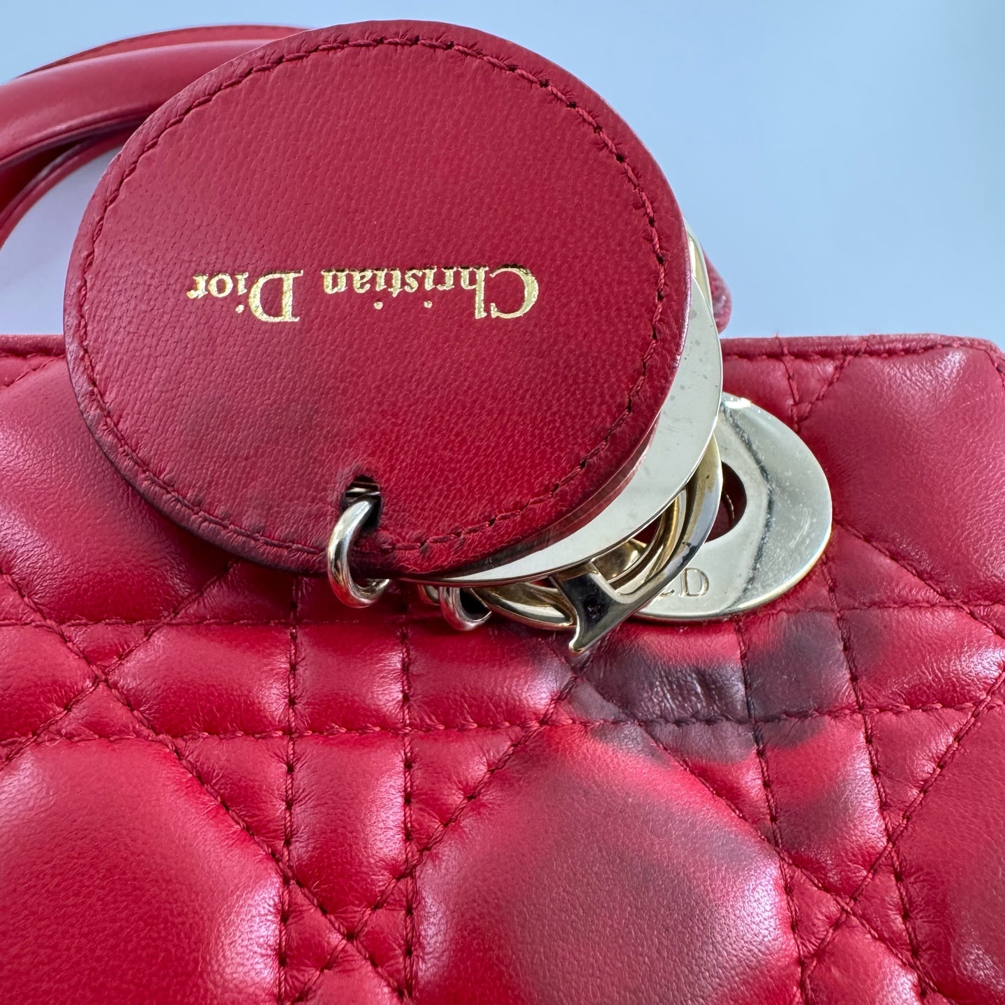 Dior - Lady Dior - Leather - Red