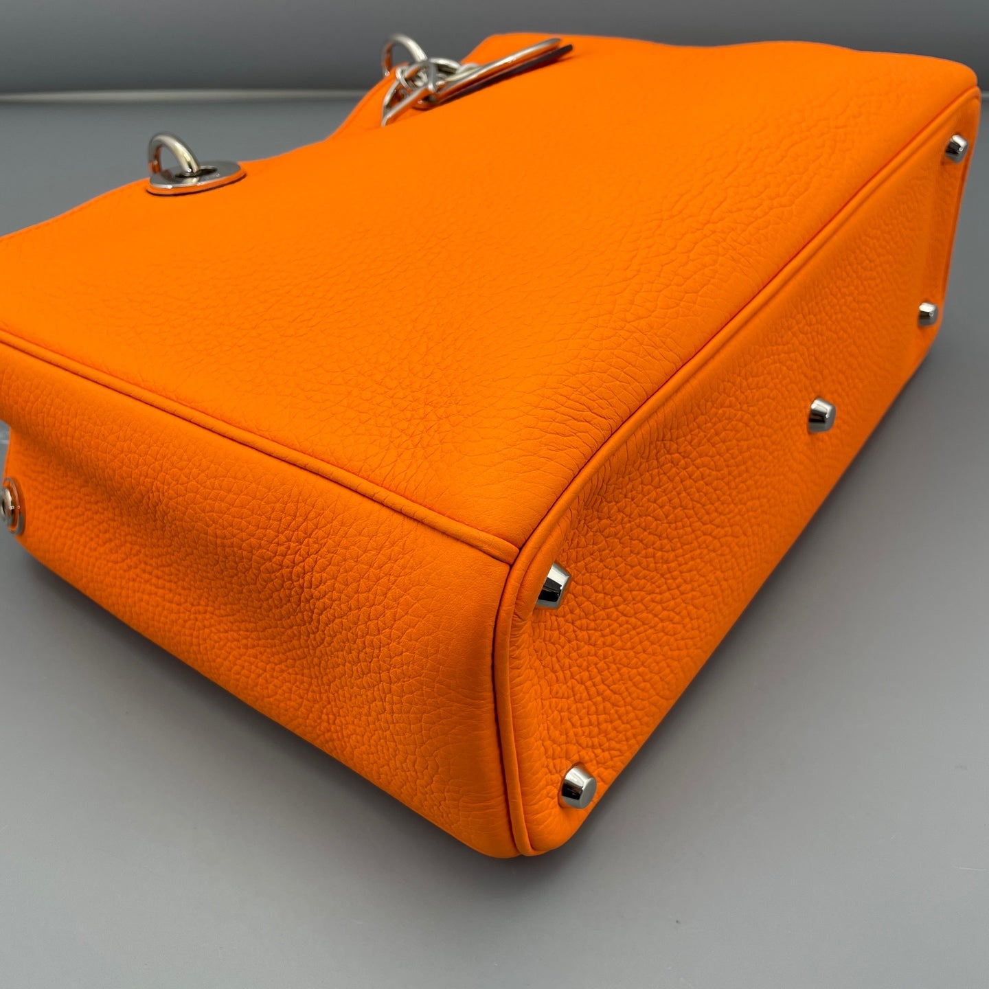 Dior - Lady Dior Bag - Leather - Orange - (medium)