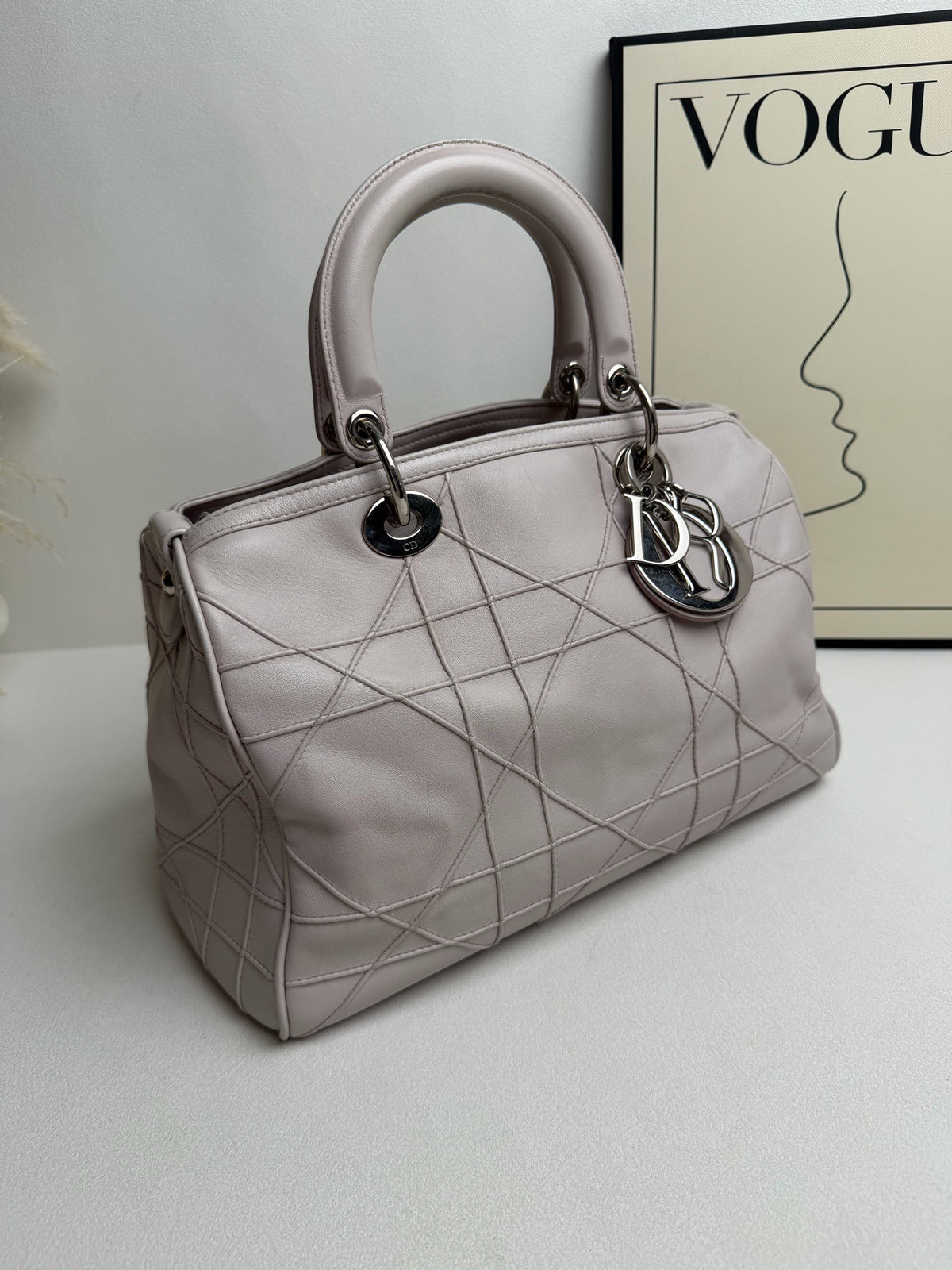 Dior - Lady Dior Boston - Leather - Pink