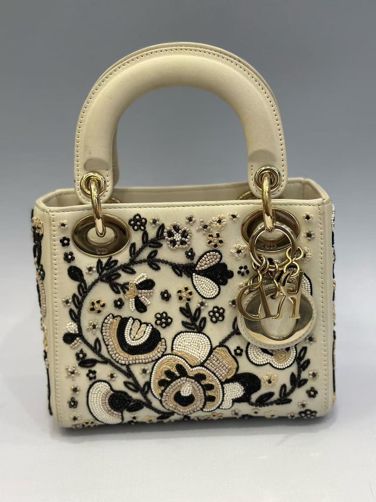 Dior - Lady Dior - Calfskin leather - White - (mini)