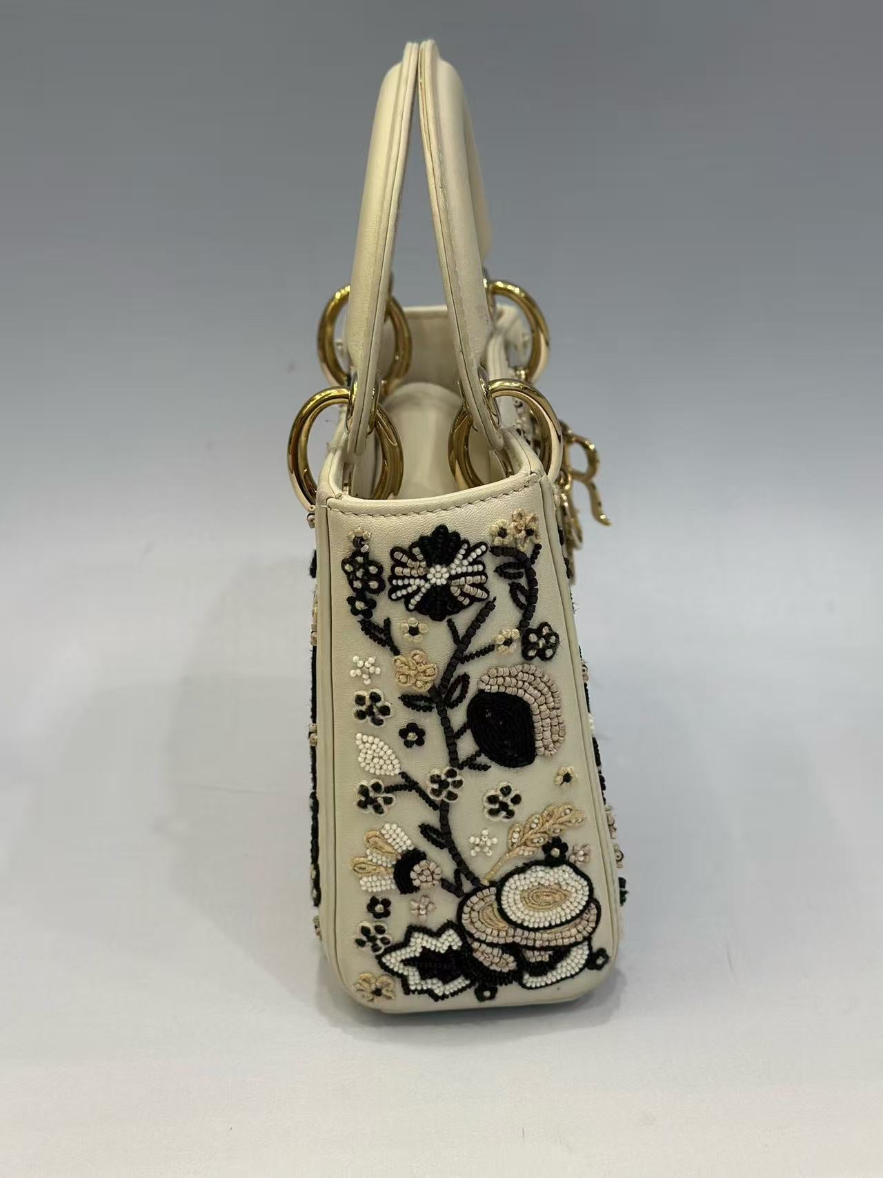 Dior - Lady Dior - Calfskin leather - White - (mini)
