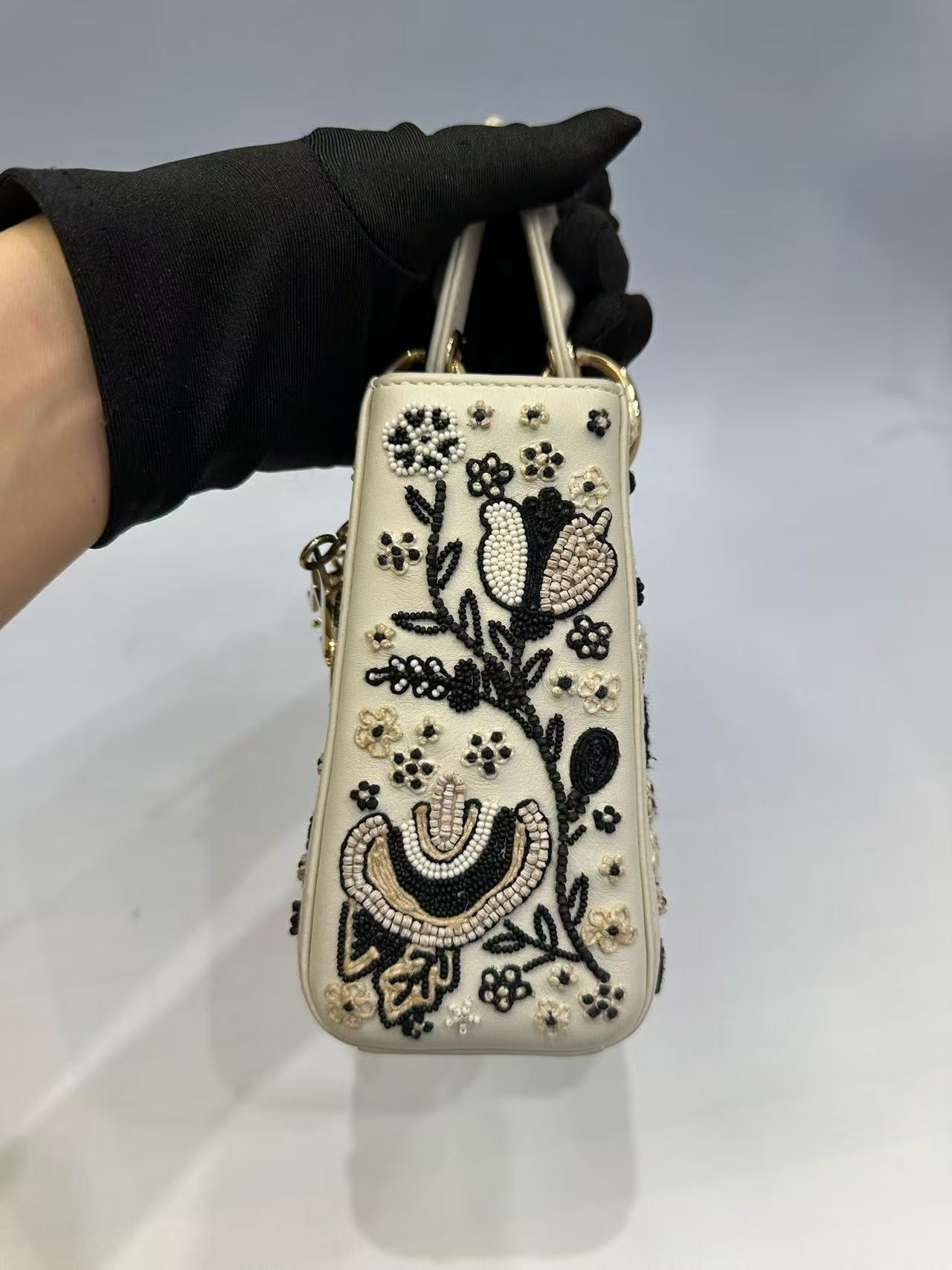 Dior - Lady Dior - Calfskin leather - White - (mini)