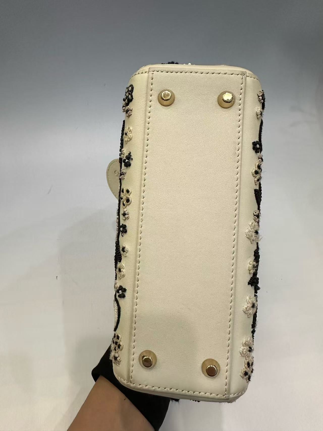 Dior - Lady Dior - Calfskin leather - White - (mini)