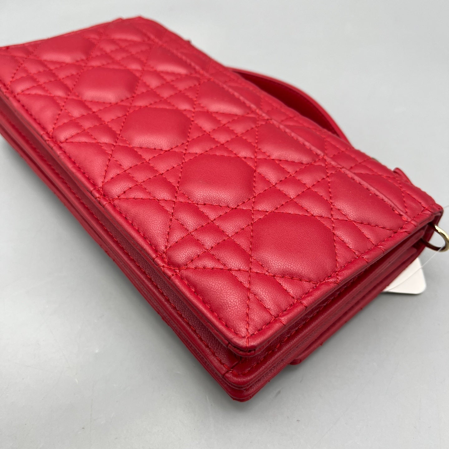 Dior - Lady Dior Chain Bag - Leather - Red - (mini)