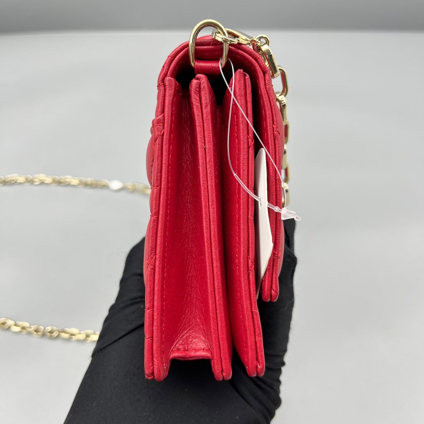 Dior - Lady Dior Chain Bag - Leather - Red - (mini)