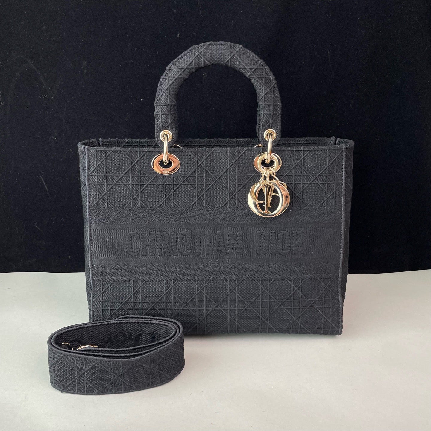 Dior - Lady Dior - Cloth - Black - (medium)
