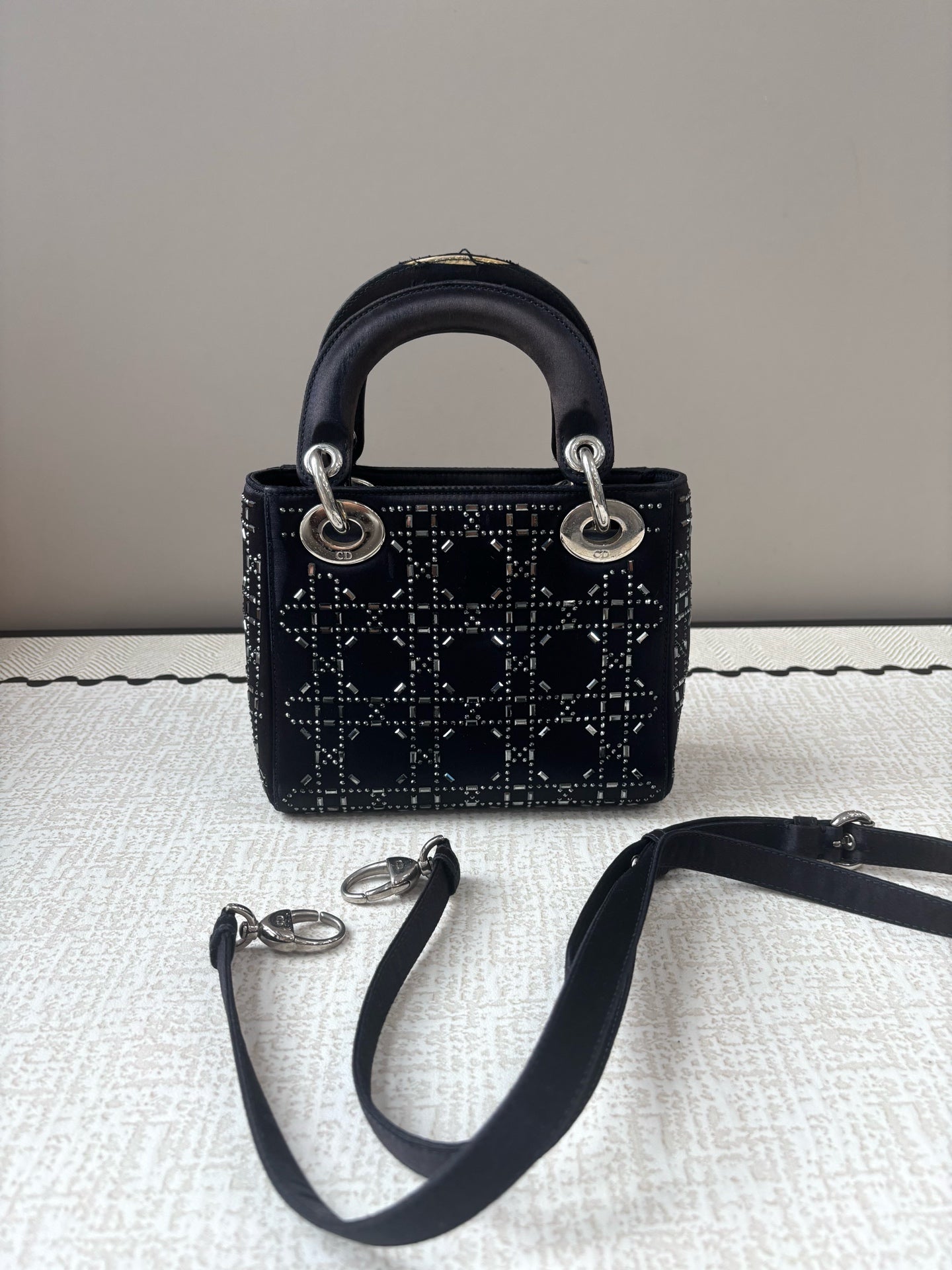 Dior - Lady Dior - Cloth - Black - (mini)