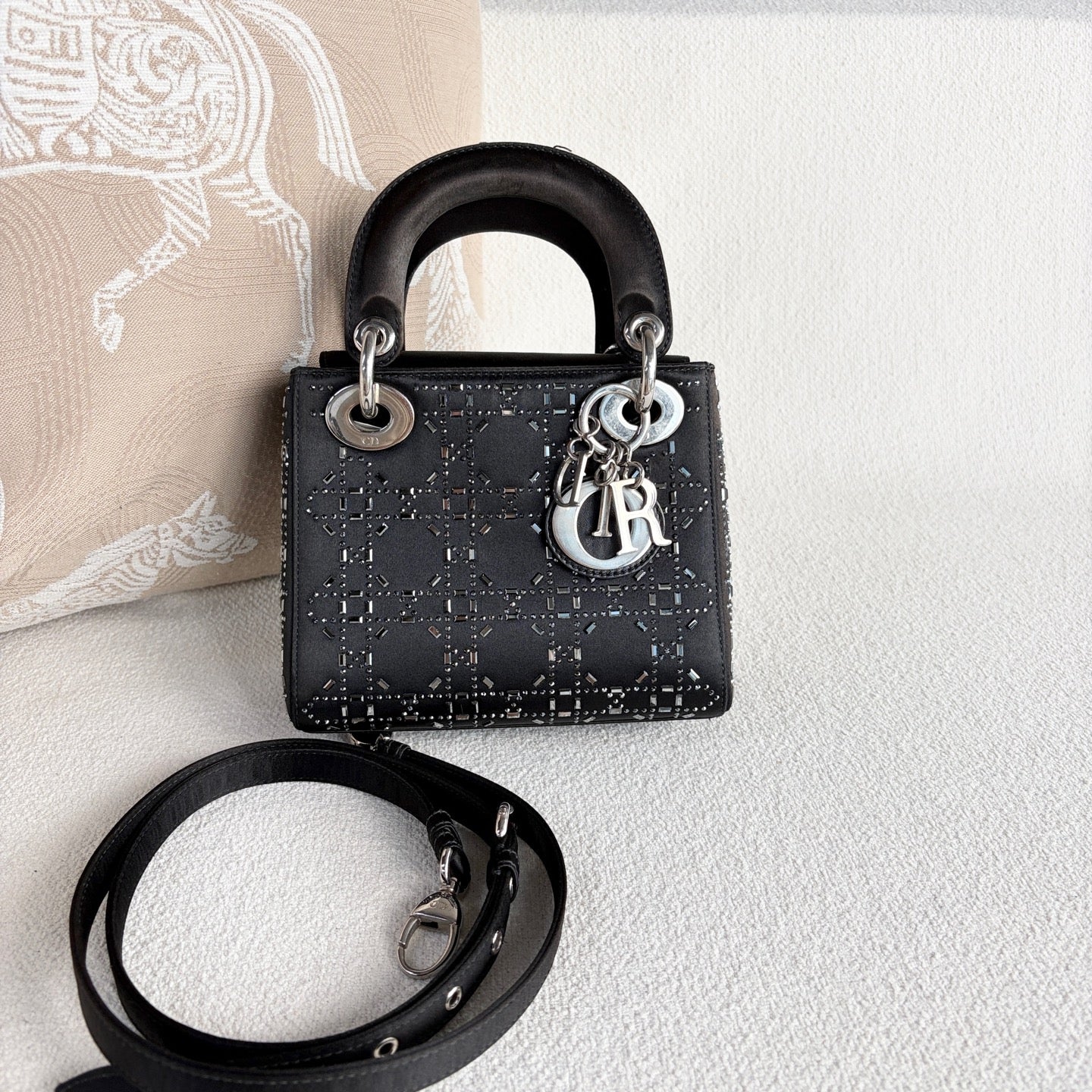 Dior - Lady Dior - Cloth - Black - (mini)
