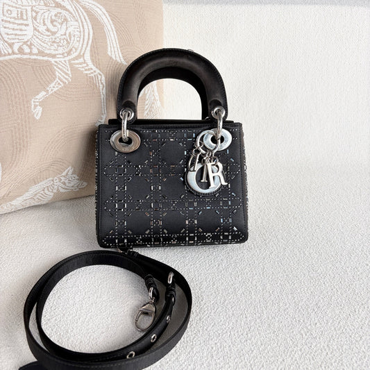 Dior - Lady Dior - Cloth - Black - (mini)