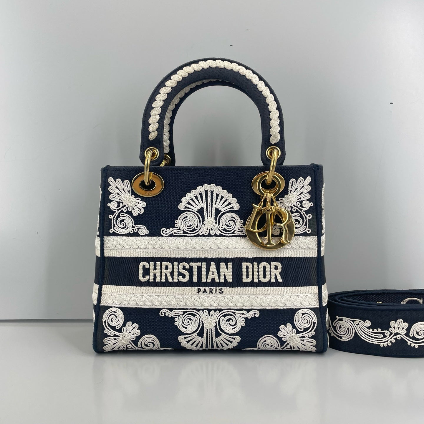 Dior - Lady Dior - Cloth - Blue - (medium)
