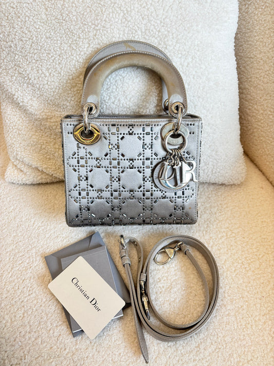 Dior - Lady Dior - Cloth - Grey - (mini)