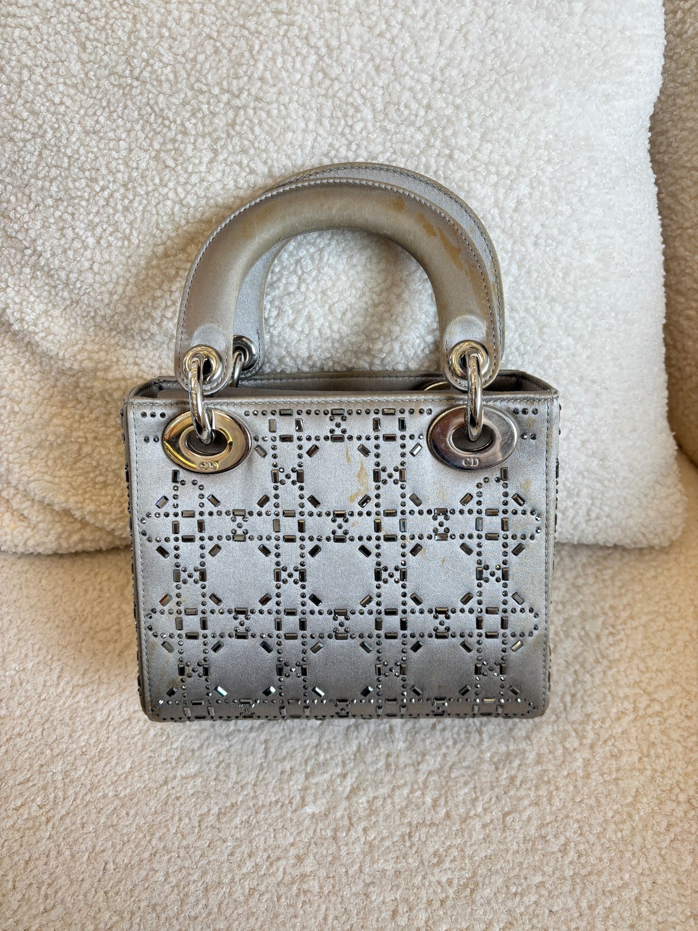 Dior - Lady Dior - Cloth - Grey - (mini)