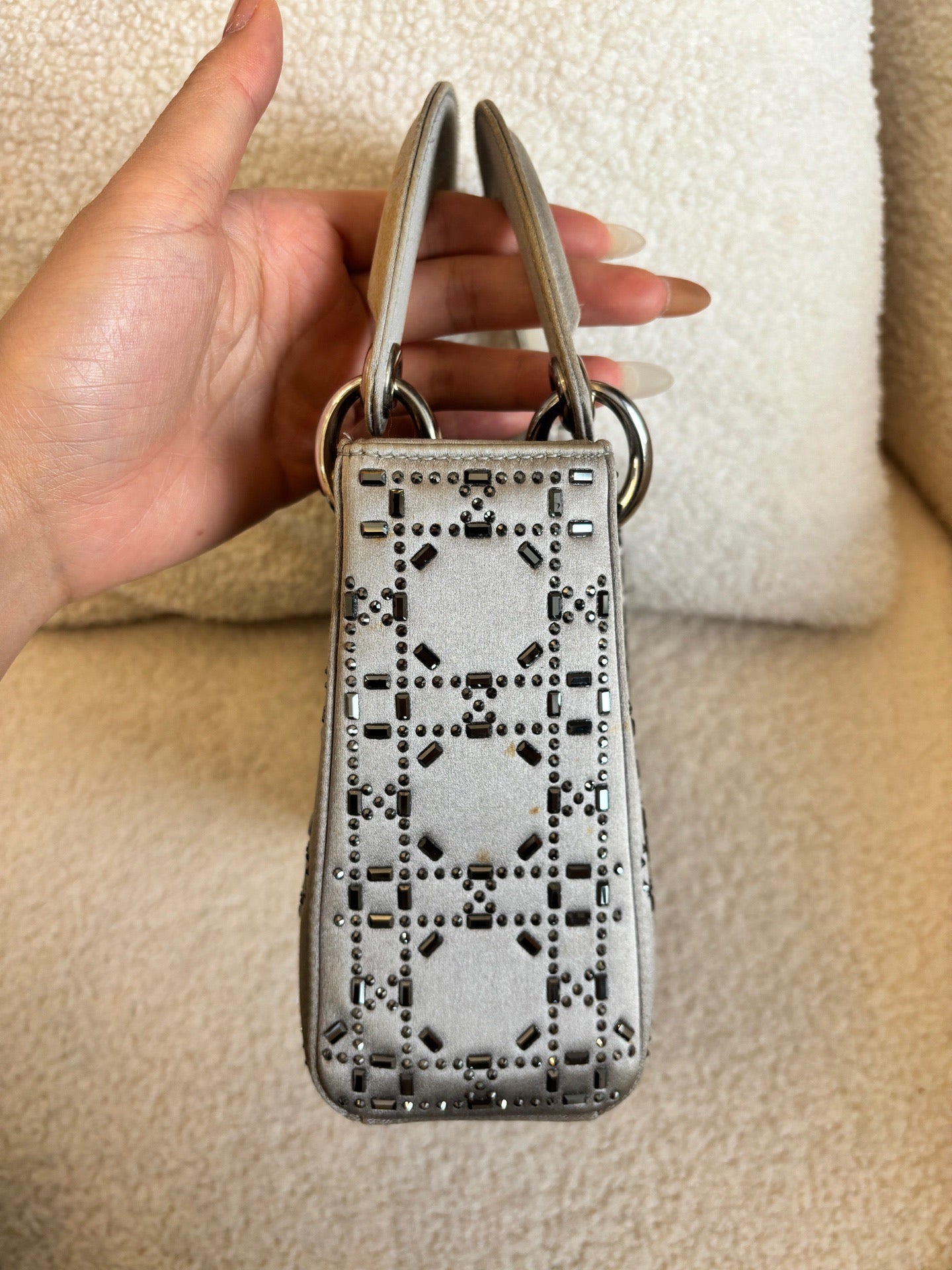 Dior - Lady Dior - Cloth - Grey - (mini)