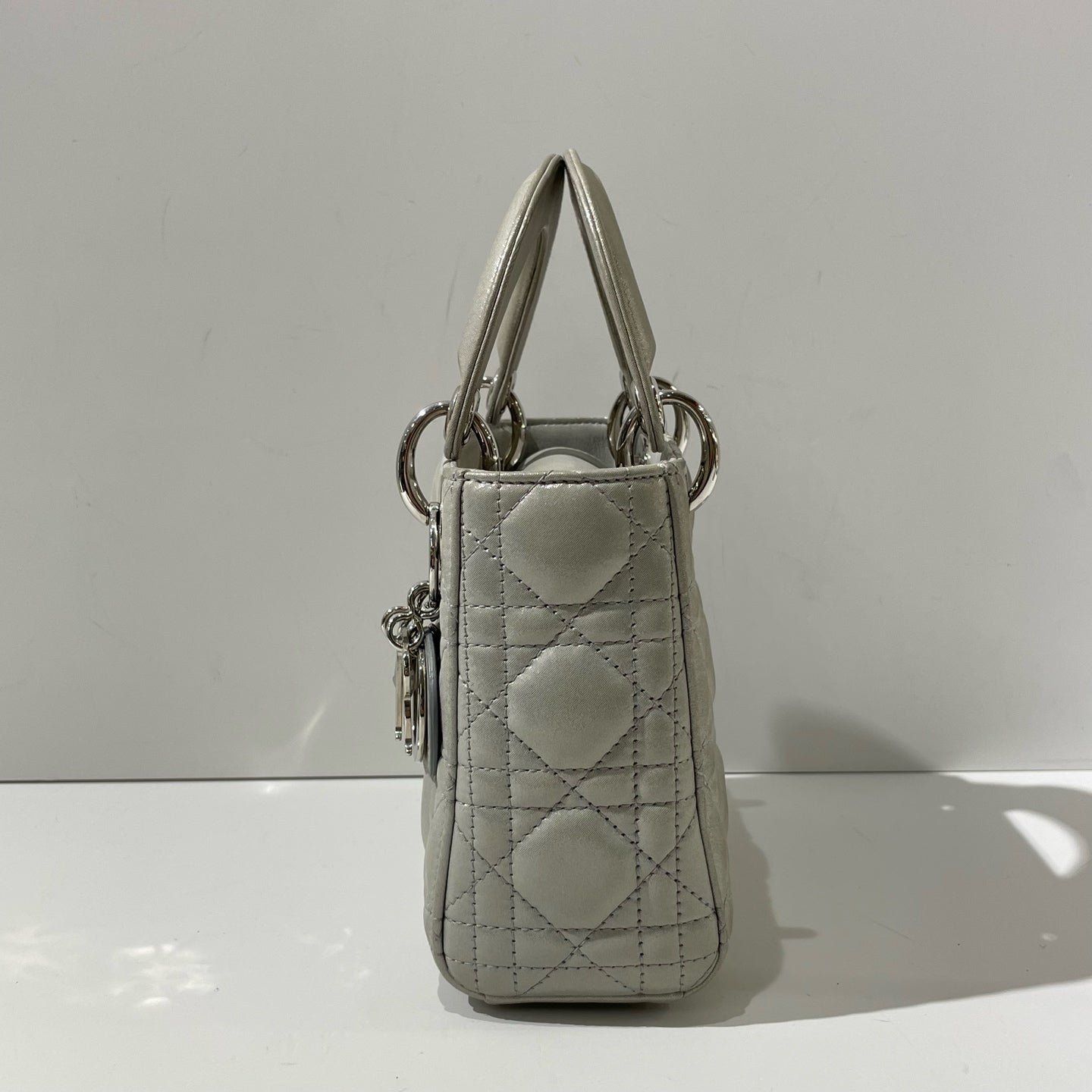 Dior - Lady Dior - Cloth - Grey - (mini)