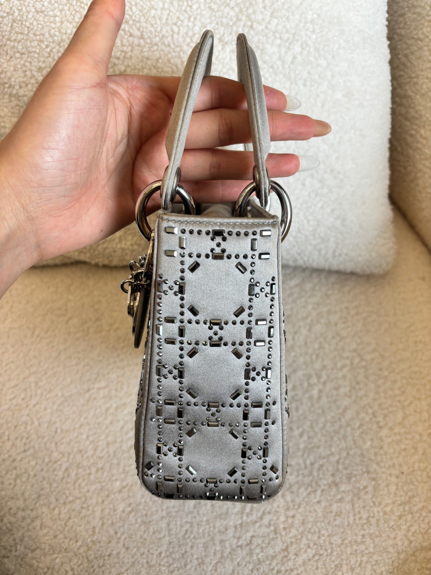 Dior - Lady Dior - Cloth - Grey - (mini)