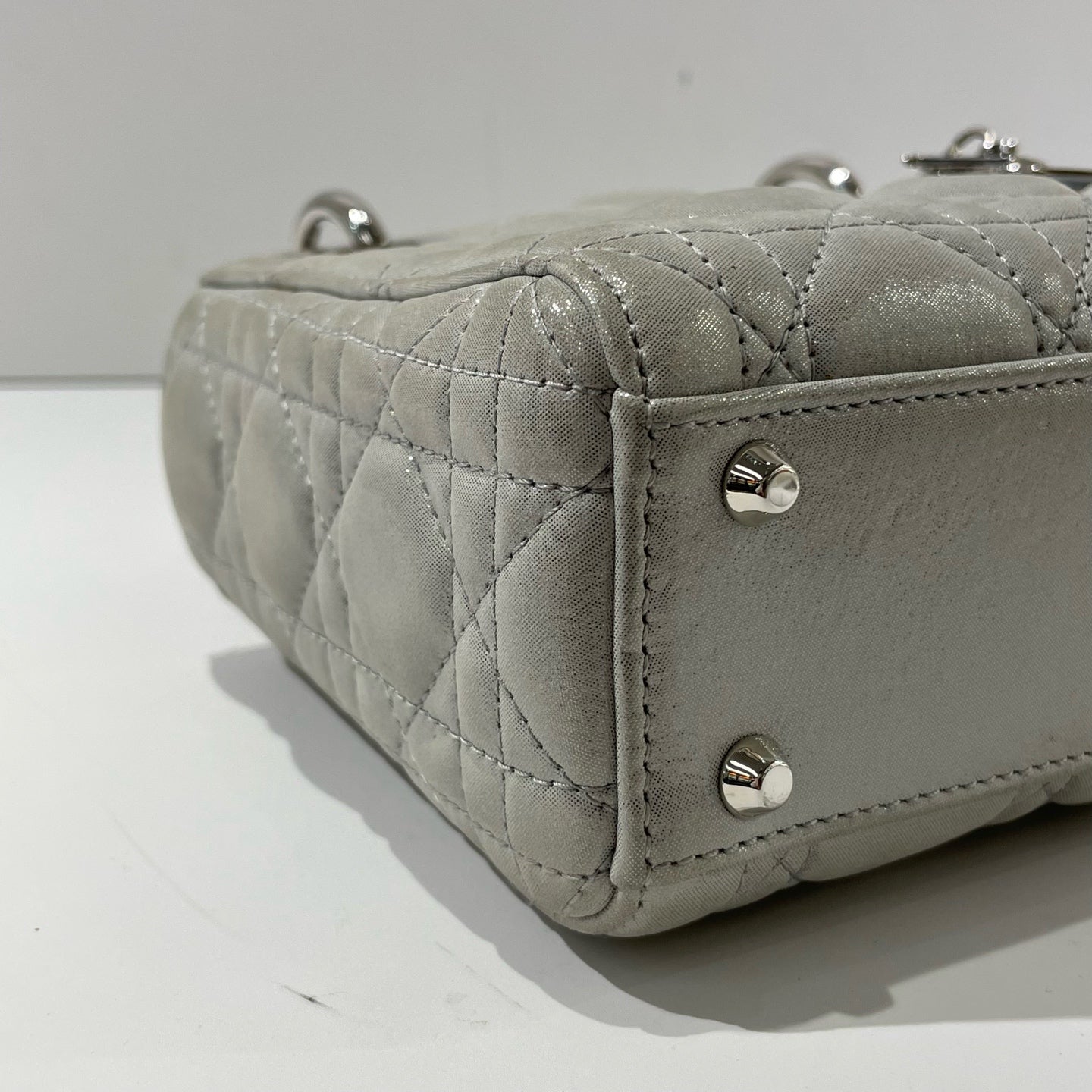 Dior - Lady Dior - Cloth - Grey - (mini)