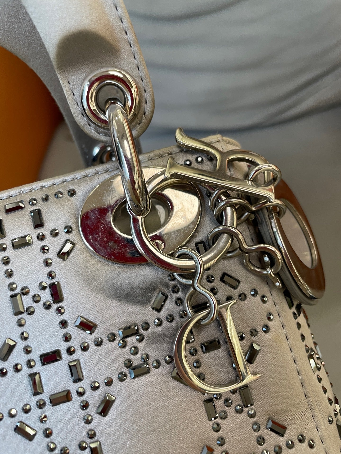 Dior - Lady Dior - Cloth - Grey - (mini)