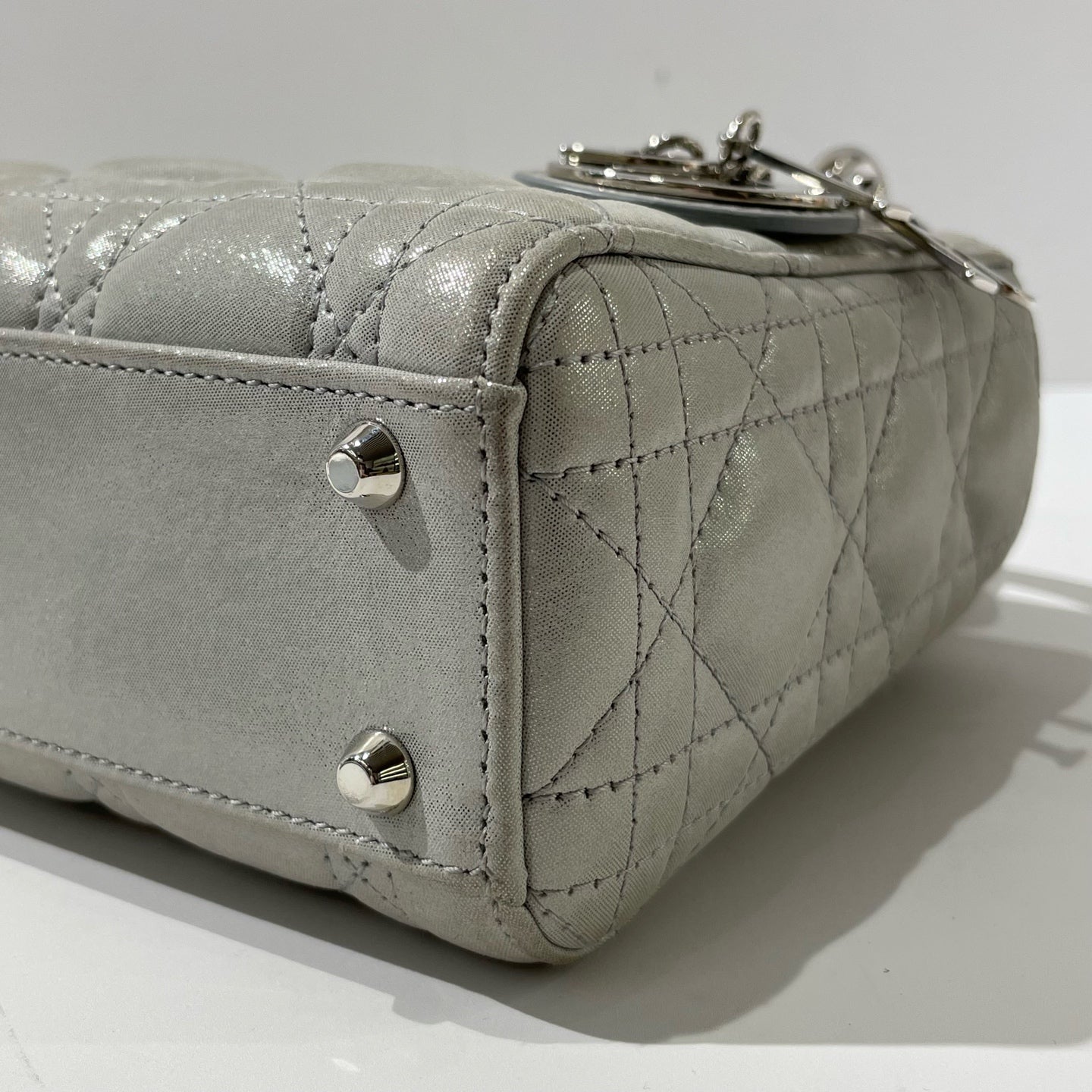 Dior - Lady Dior - Cloth - Grey - (mini)