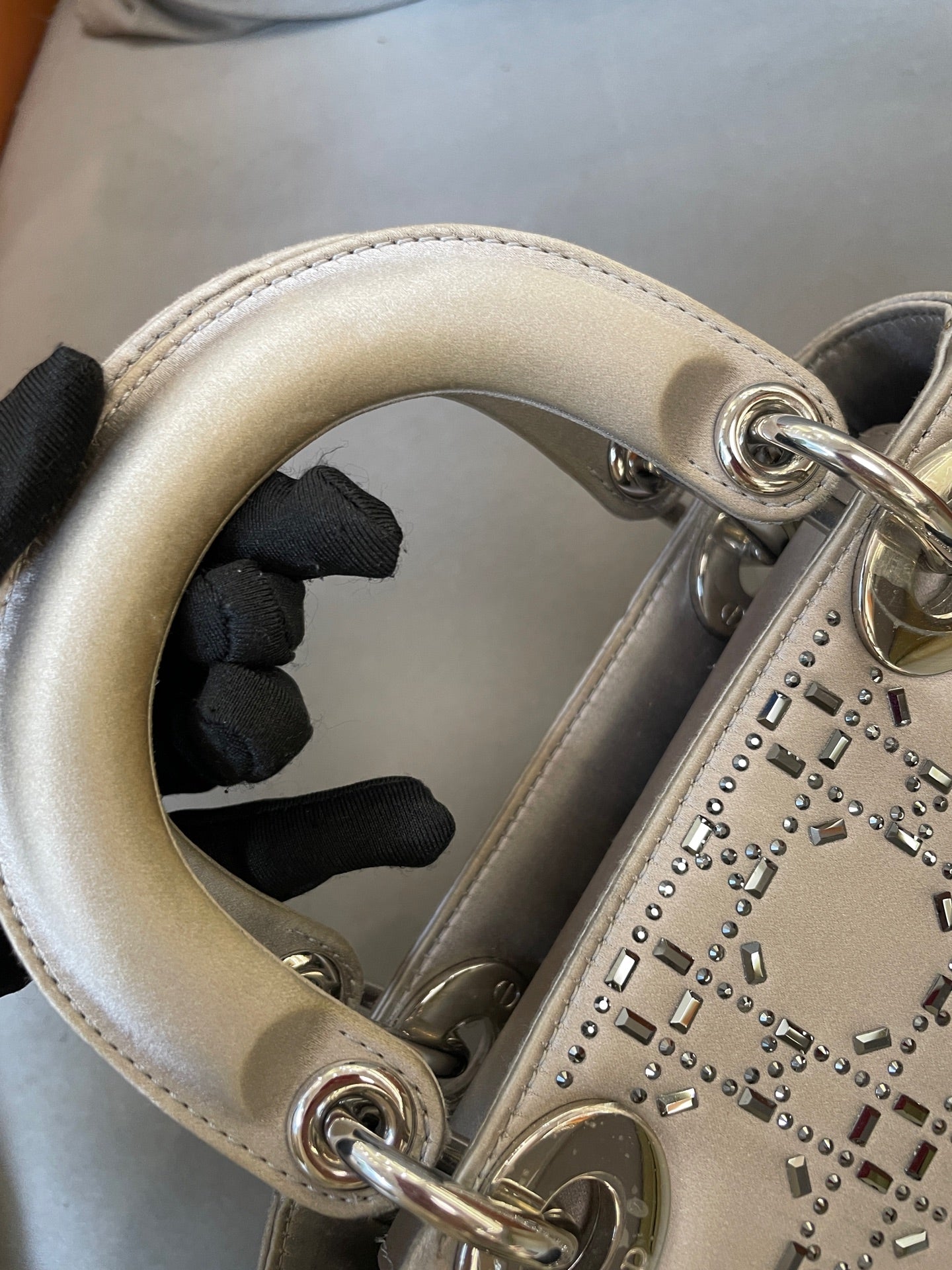 Dior - Lady Dior - Cloth - Grey - (mini)