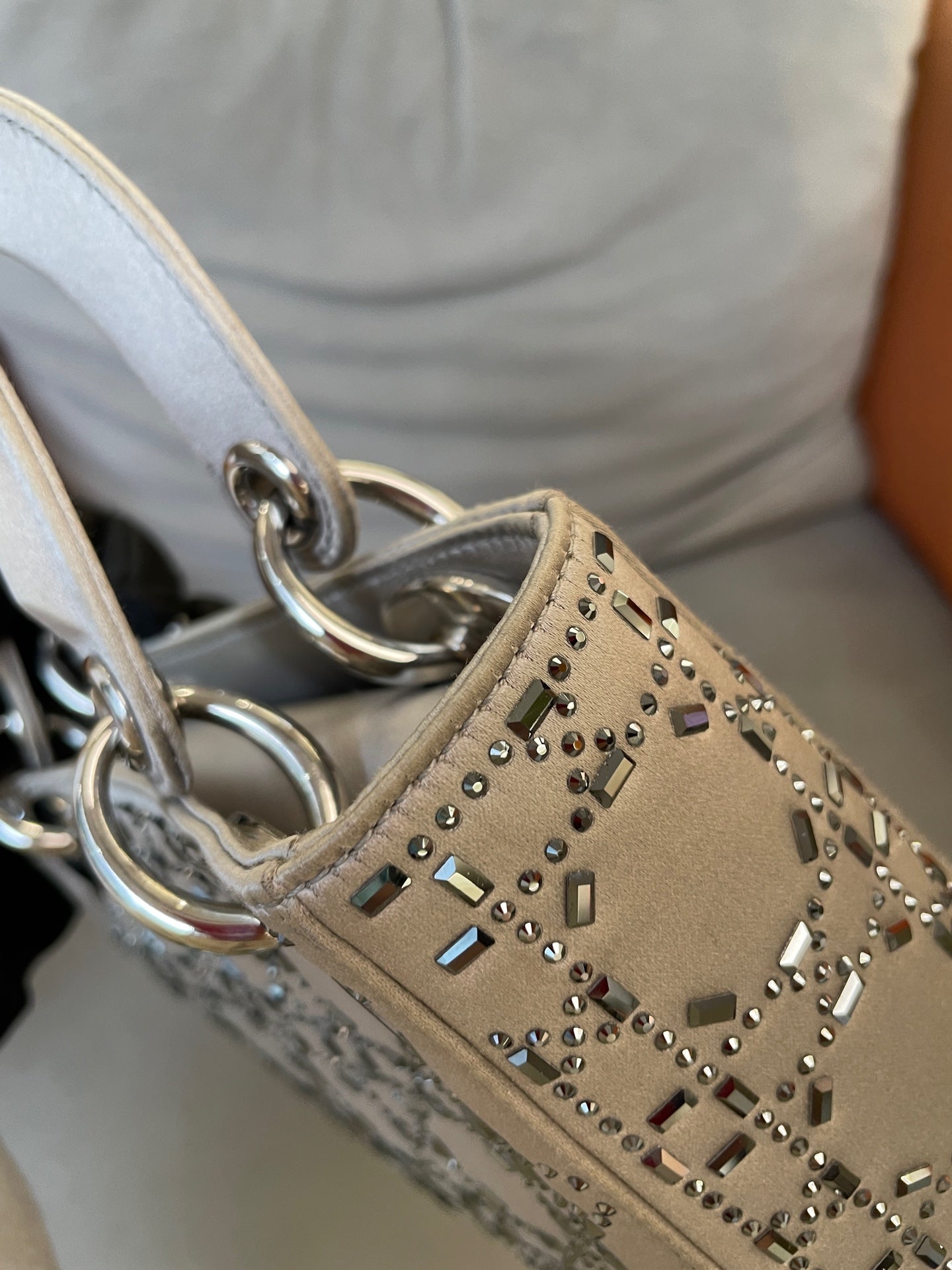 Dior - Lady Dior - Cloth - Grey - (mini)