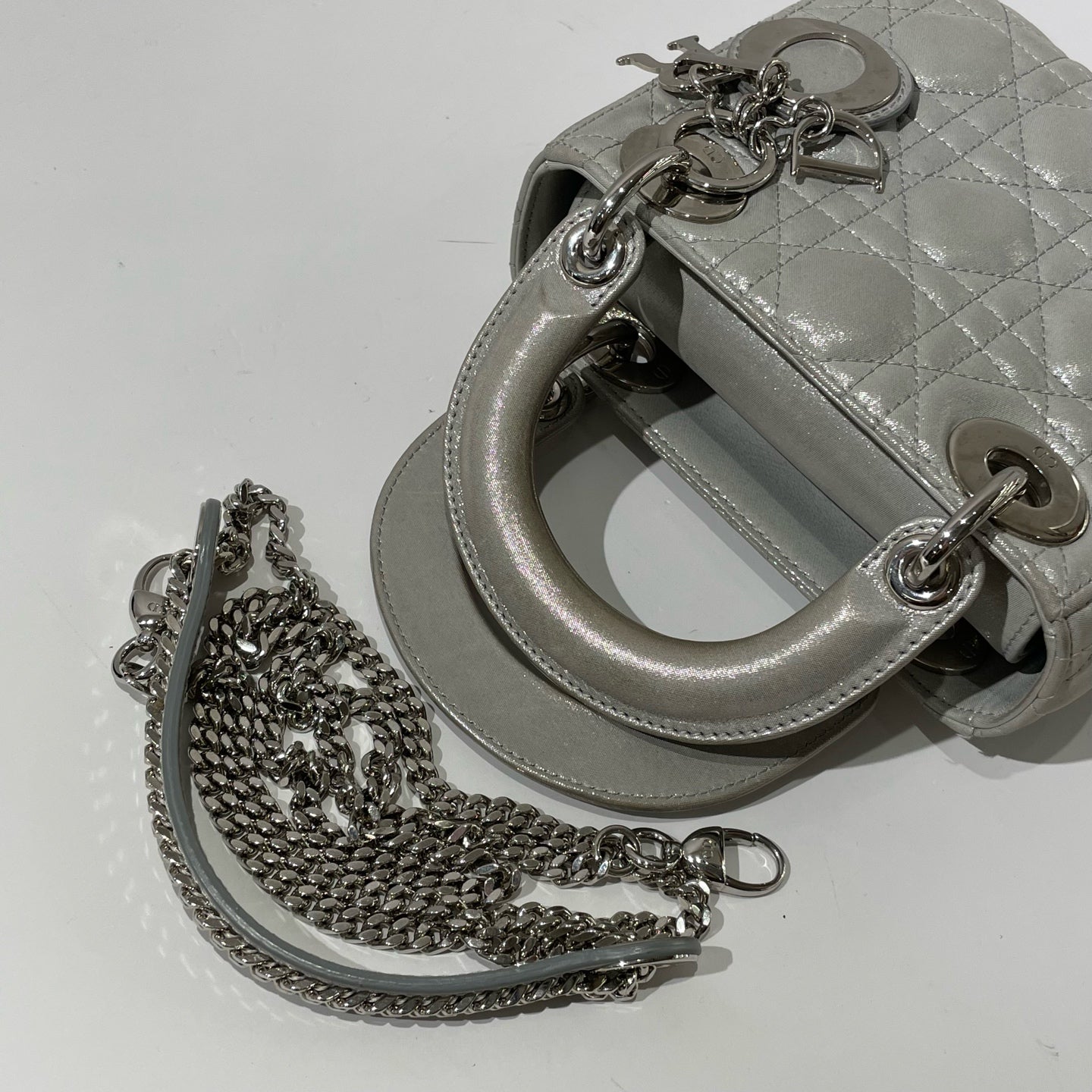 Dior - Lady Dior - Cloth - Grey - (mini)