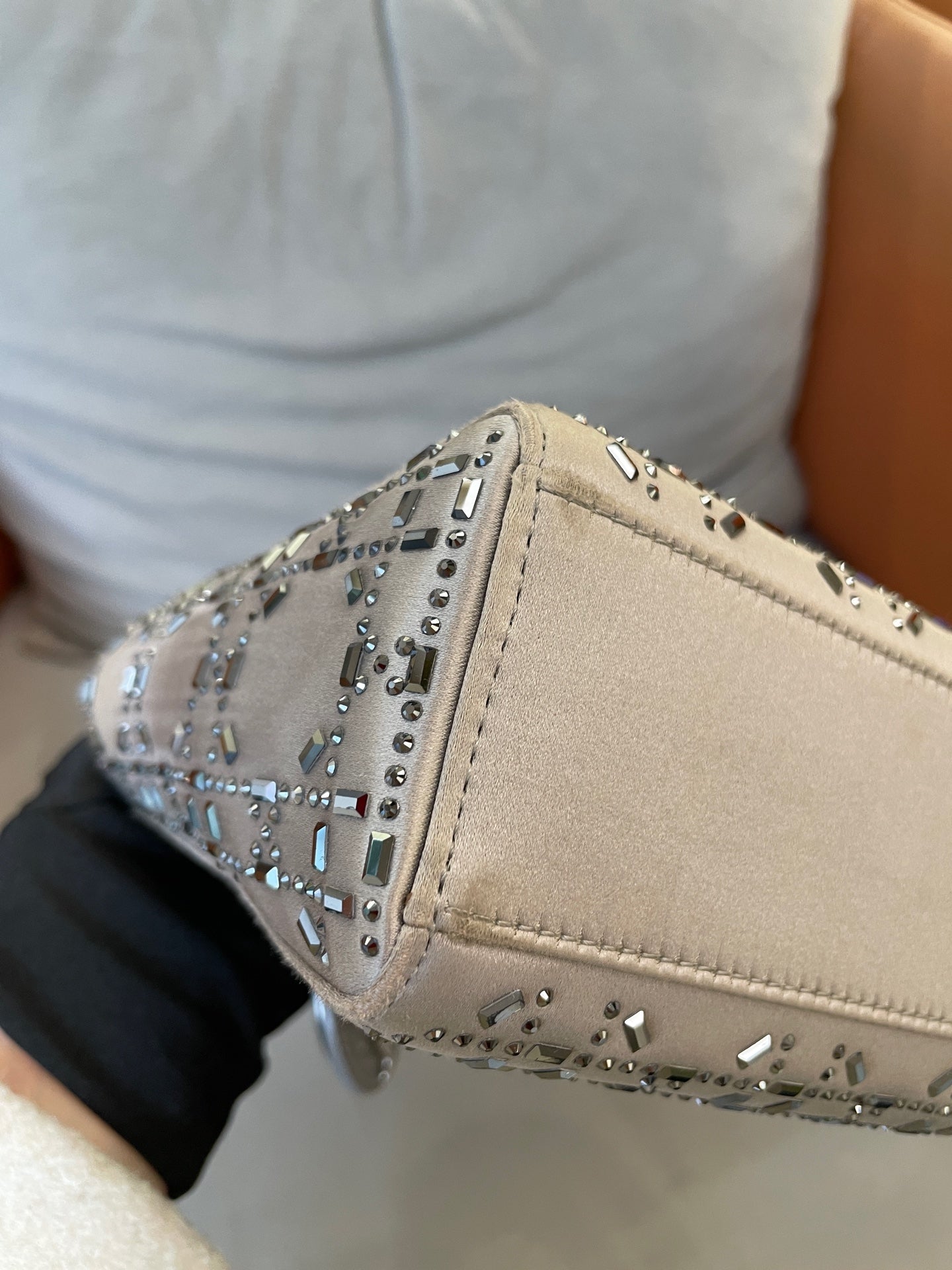 Dior - Lady Dior - Cloth - Grey - (mini)