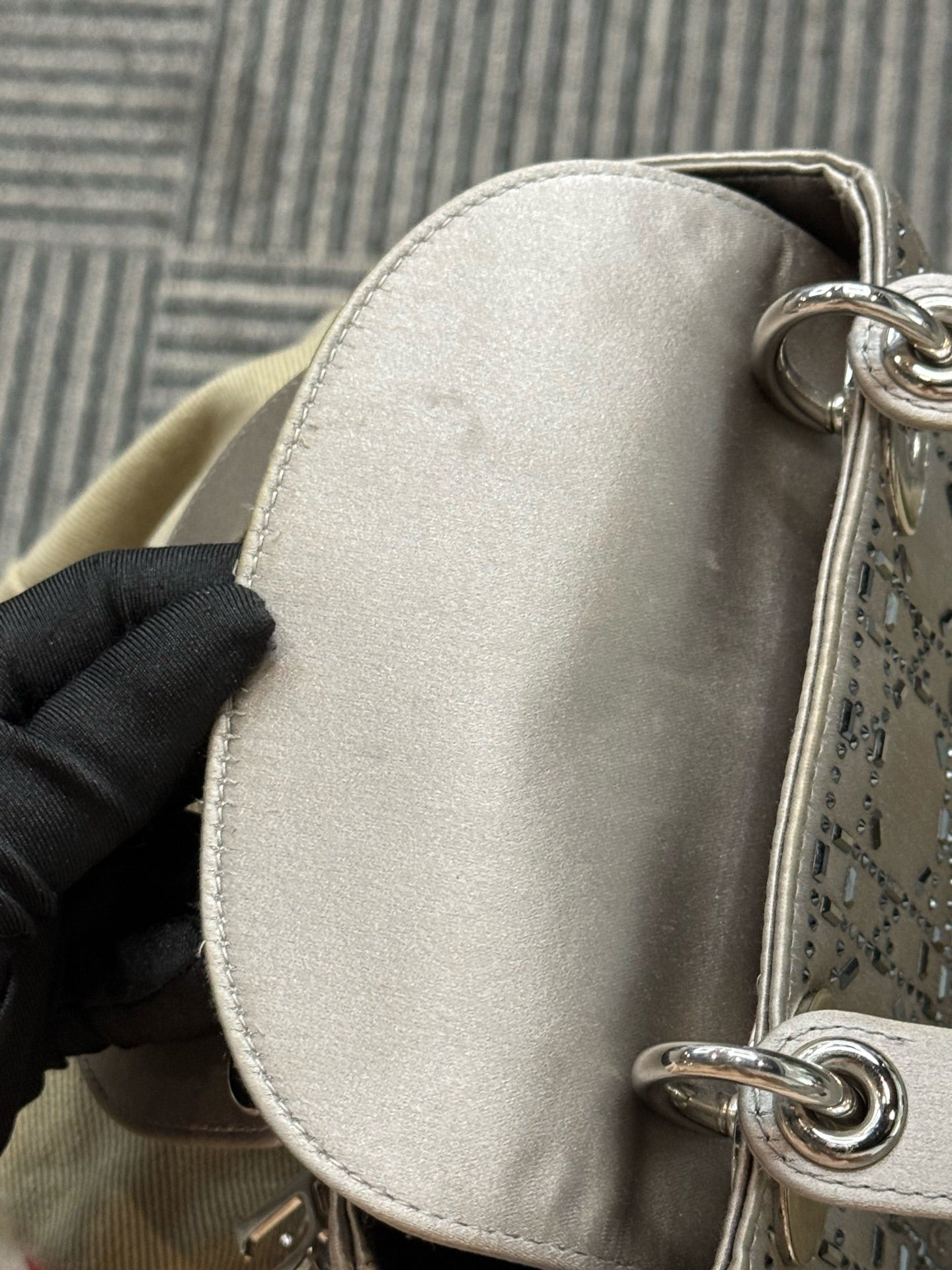 Dior - Lady Dior - Cloth - Grey - (mini)