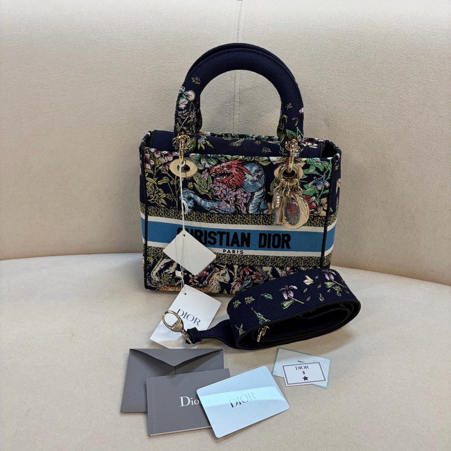 Dior - Lady Dior - Cloth - Multicolour - (medium)