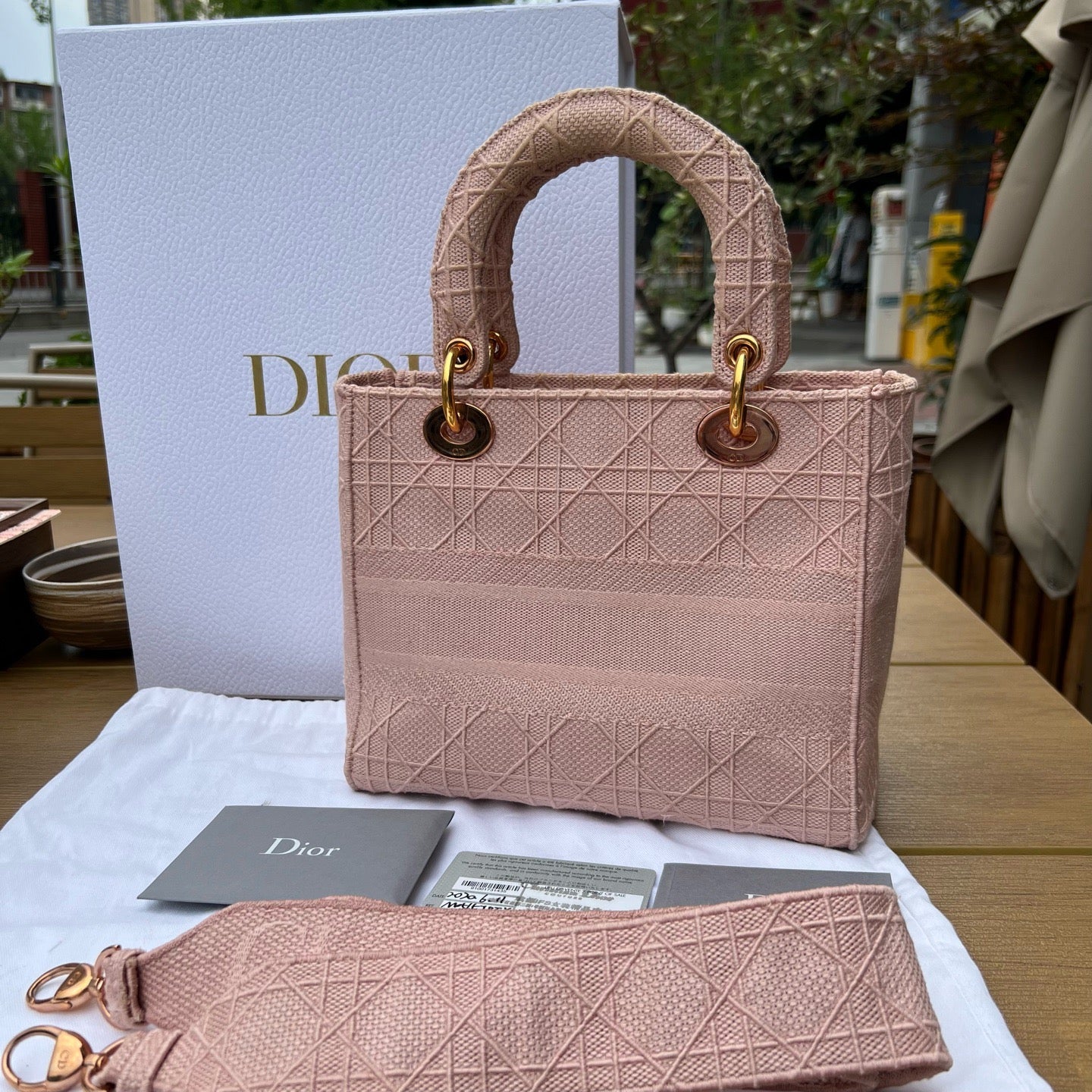 Dior - Lady Dior - Cloth - Pink - (Small)