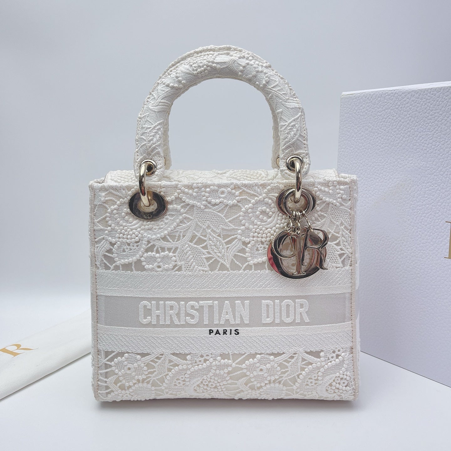 Dior - Lady Dior - Cloth - White - (mini)