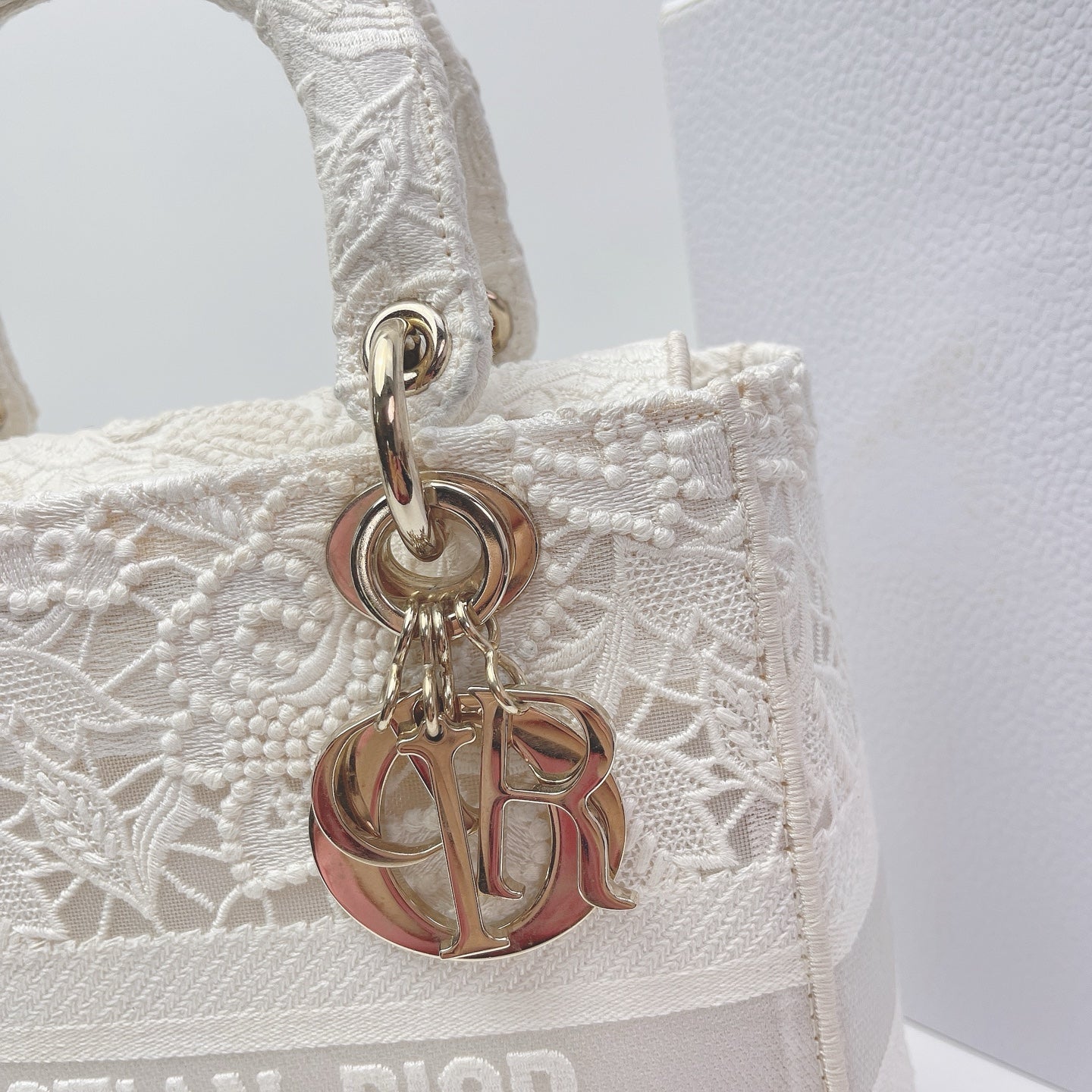 Dior - Lady Dior - Cloth - White - (mini)