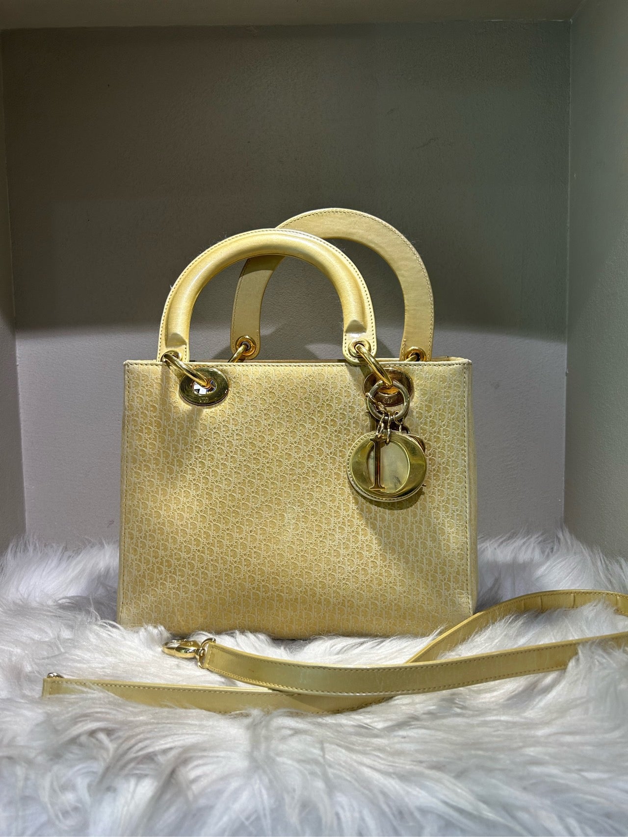 Dior - Lady Dior - Cloth - Yellow - (medium)