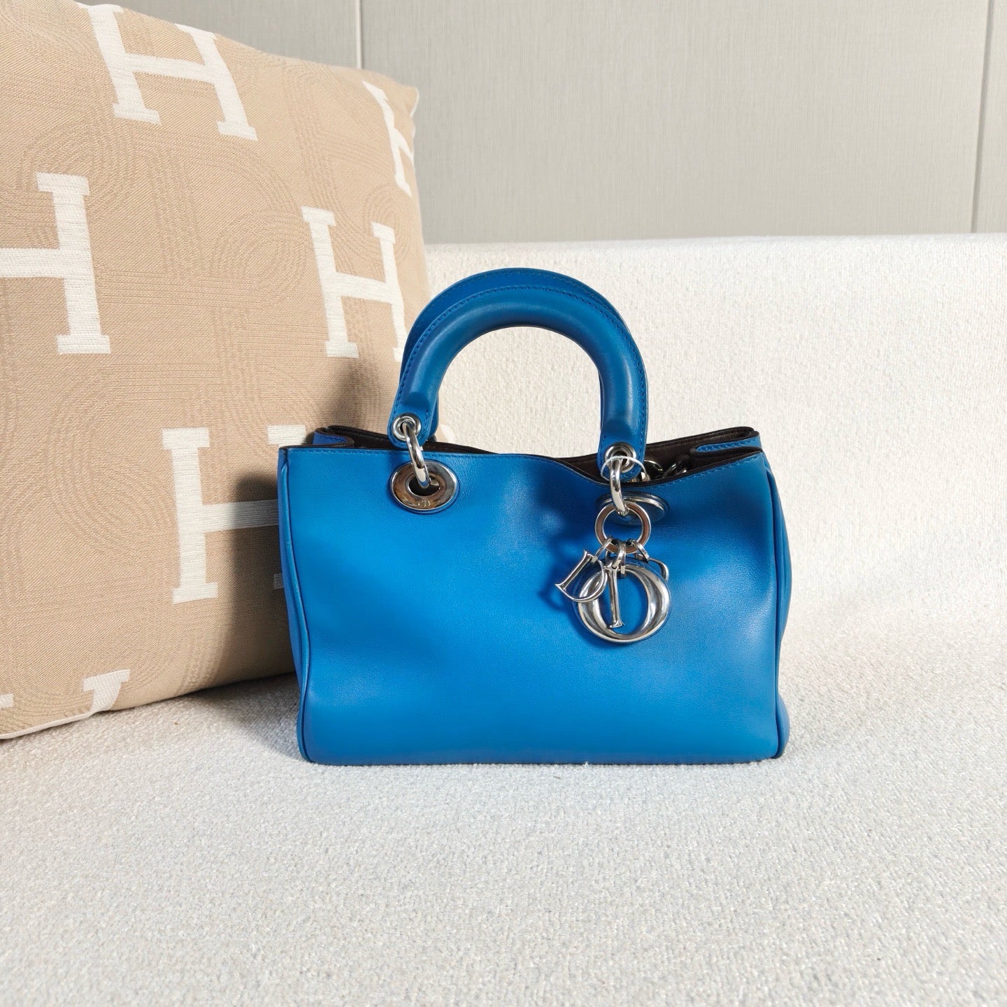 Dior - Lady Dior - Cowhide leather - Blue - (Small)