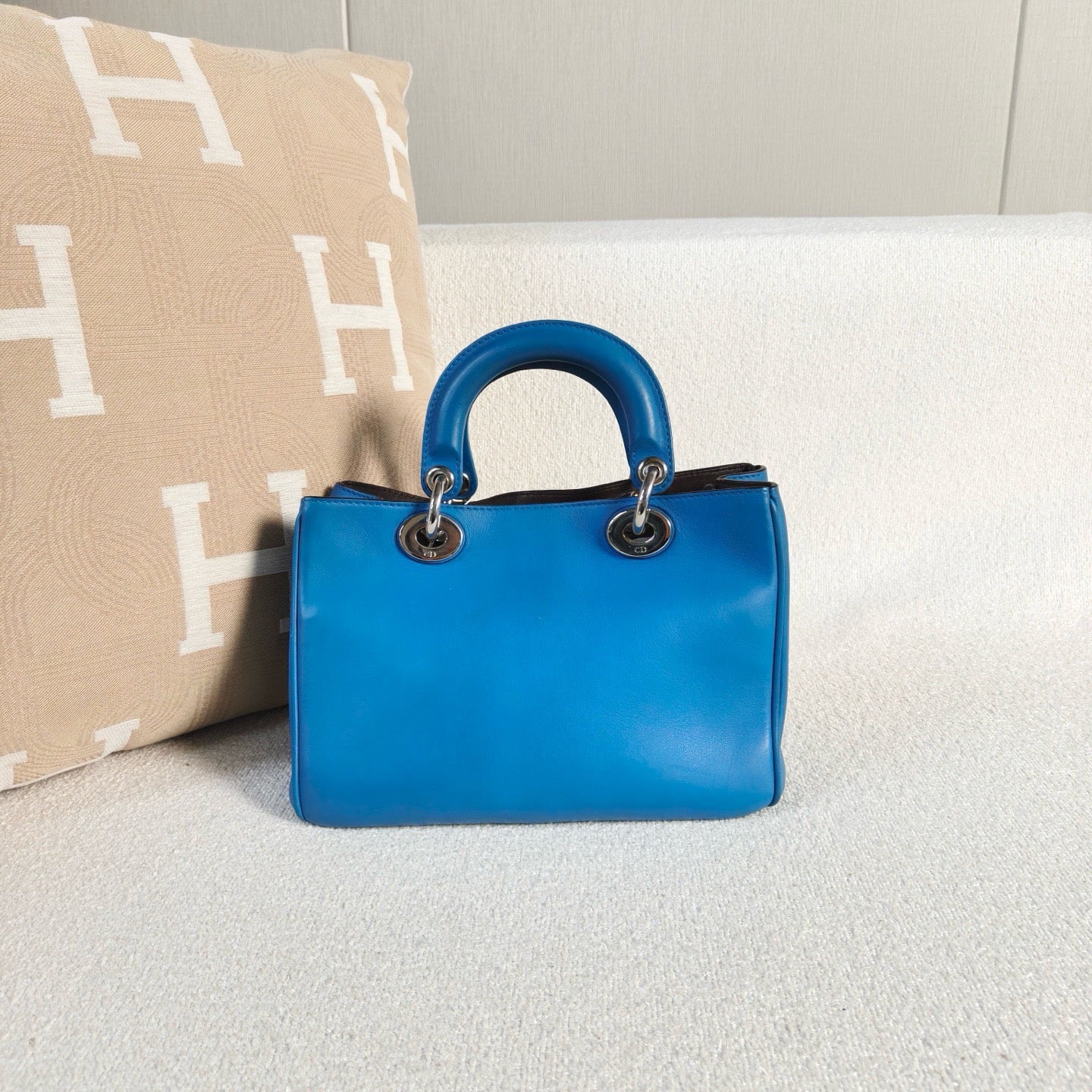 Dior - Lady Dior - Cowhide leather - Blue - (Small)