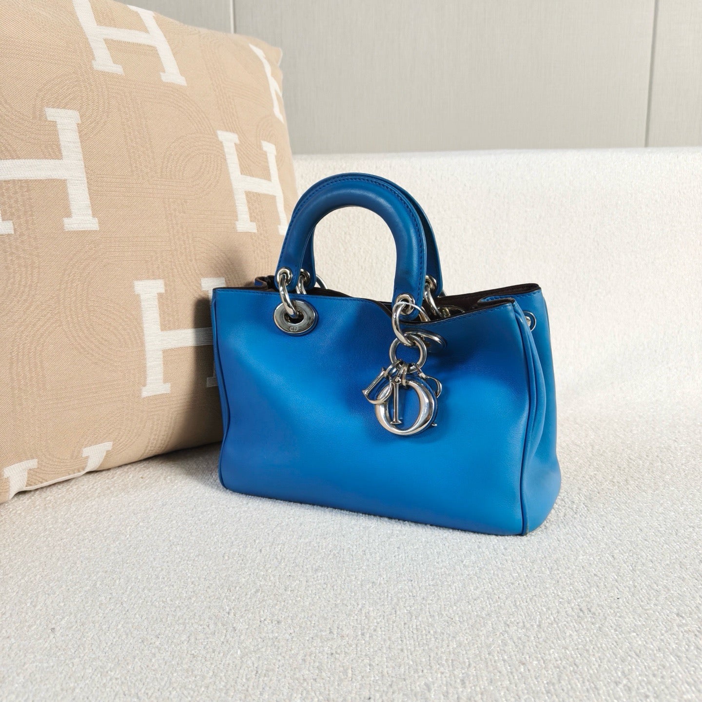Dior - Lady Dior - Cowhide leather - Blue - (Small)
