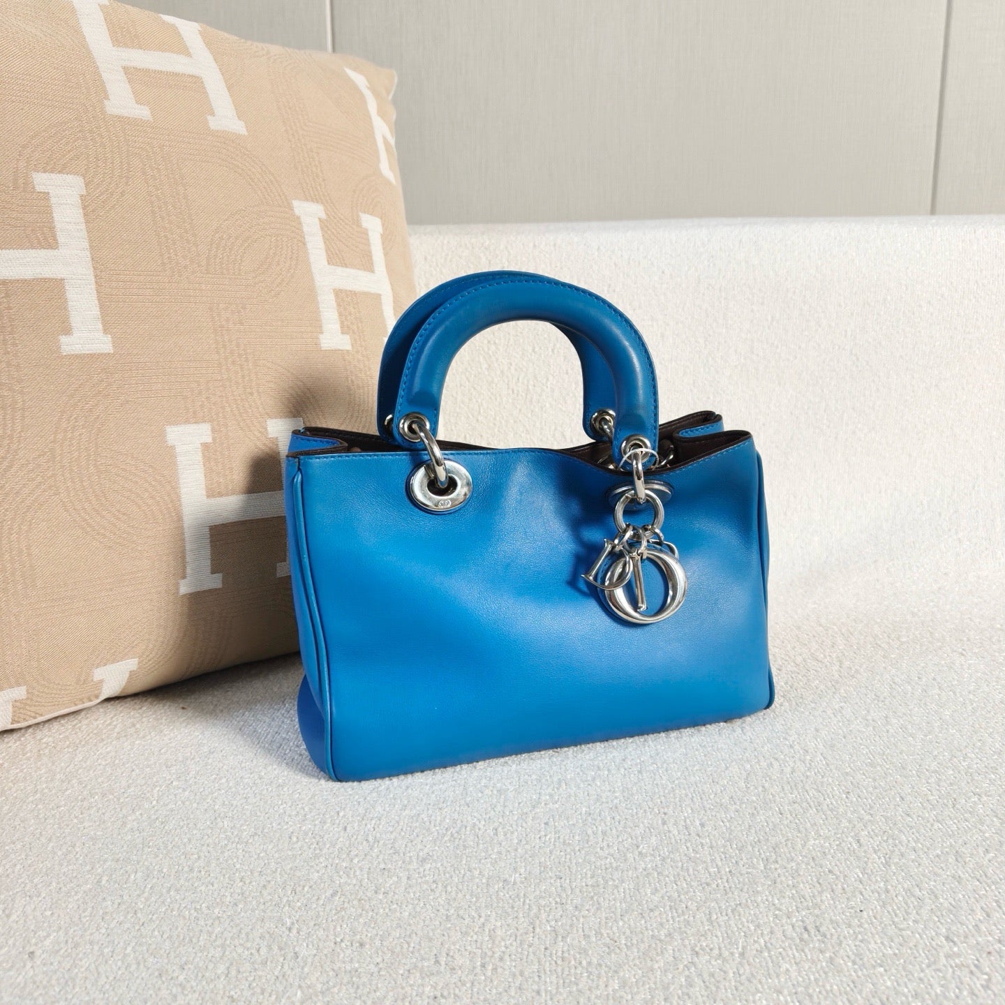 Dior - Lady Dior - Cowhide leather - Blue - (Small)
