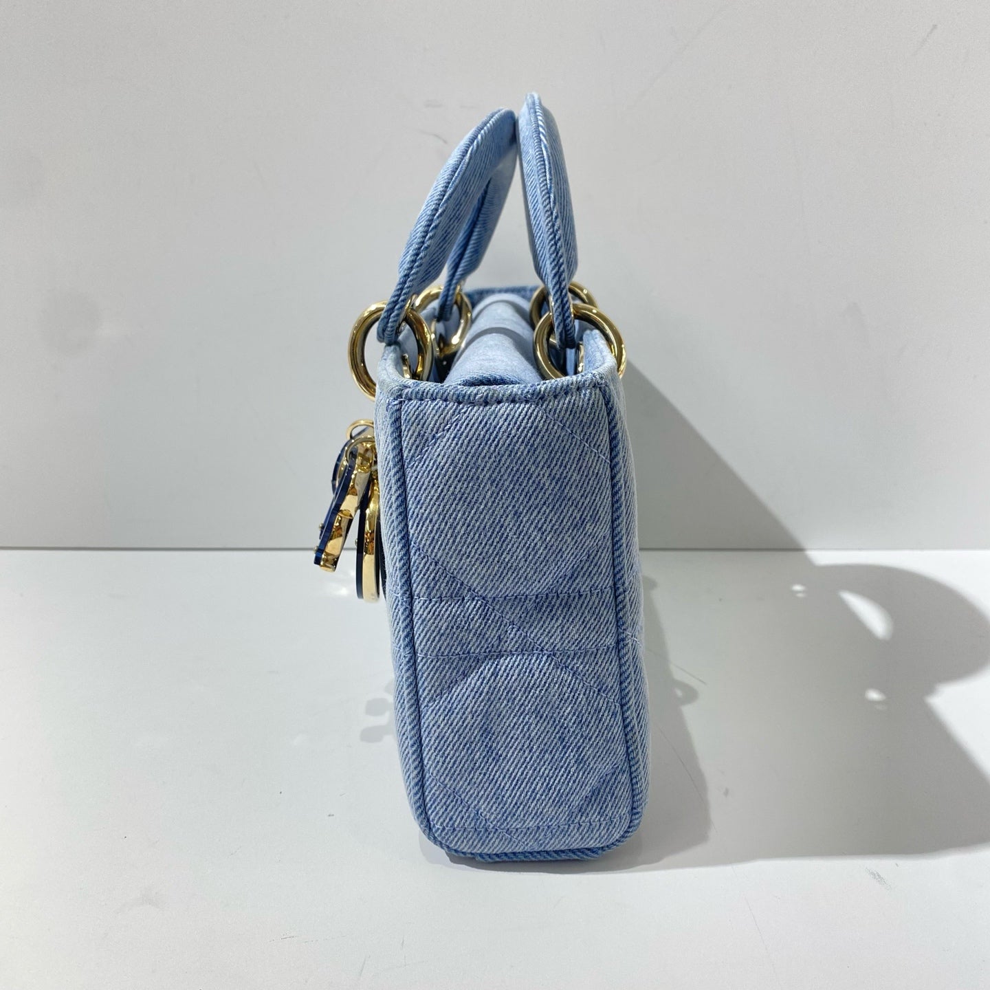 Dior - Lady Dior - Denim - Blue - (small)