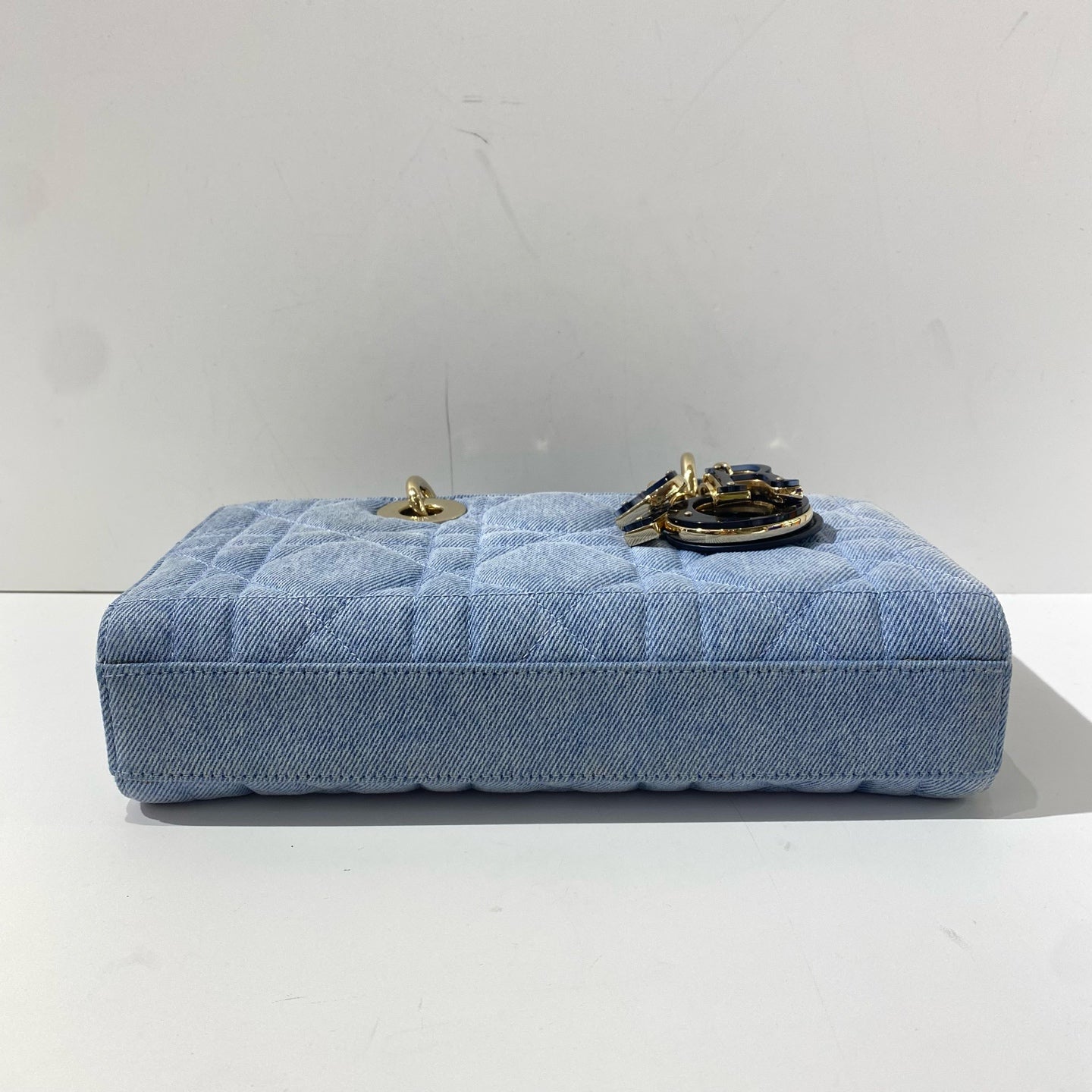 Dior - Lady Dior - Denim - Blue - (small)