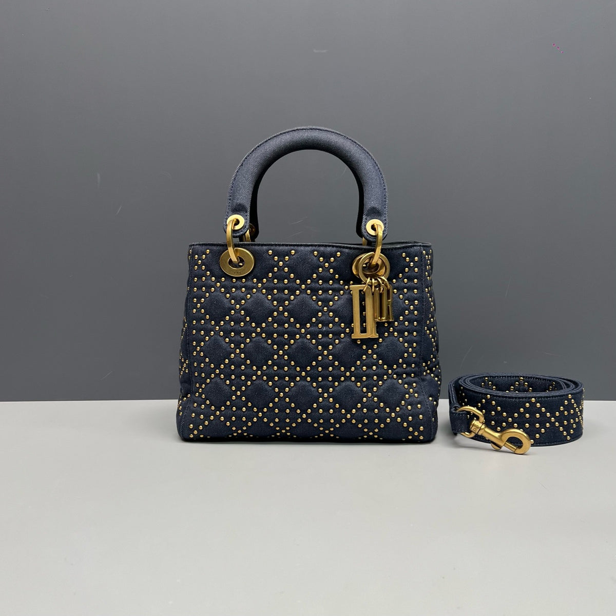 Dior - Lady Dior - Denim - Jeans - Navy - (small)