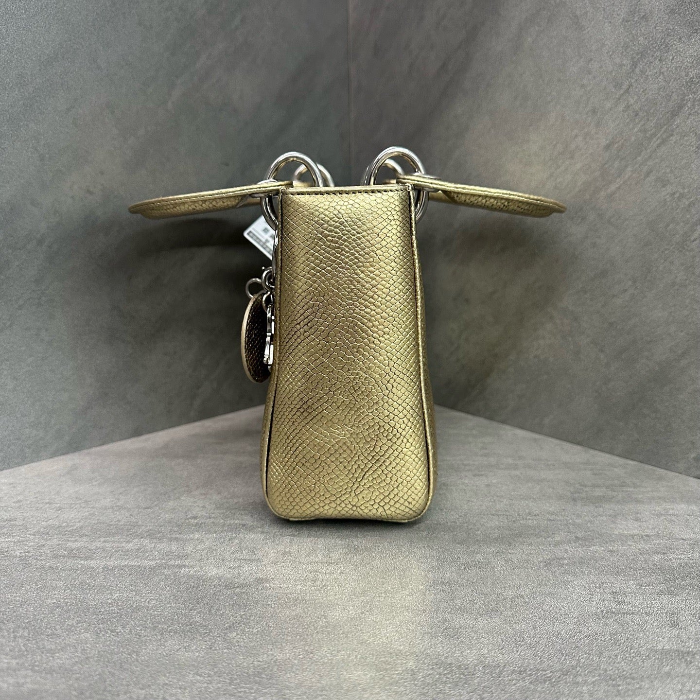 Dior - Lady Dior - Exotic leathers - Lizard - Gold - (mini)