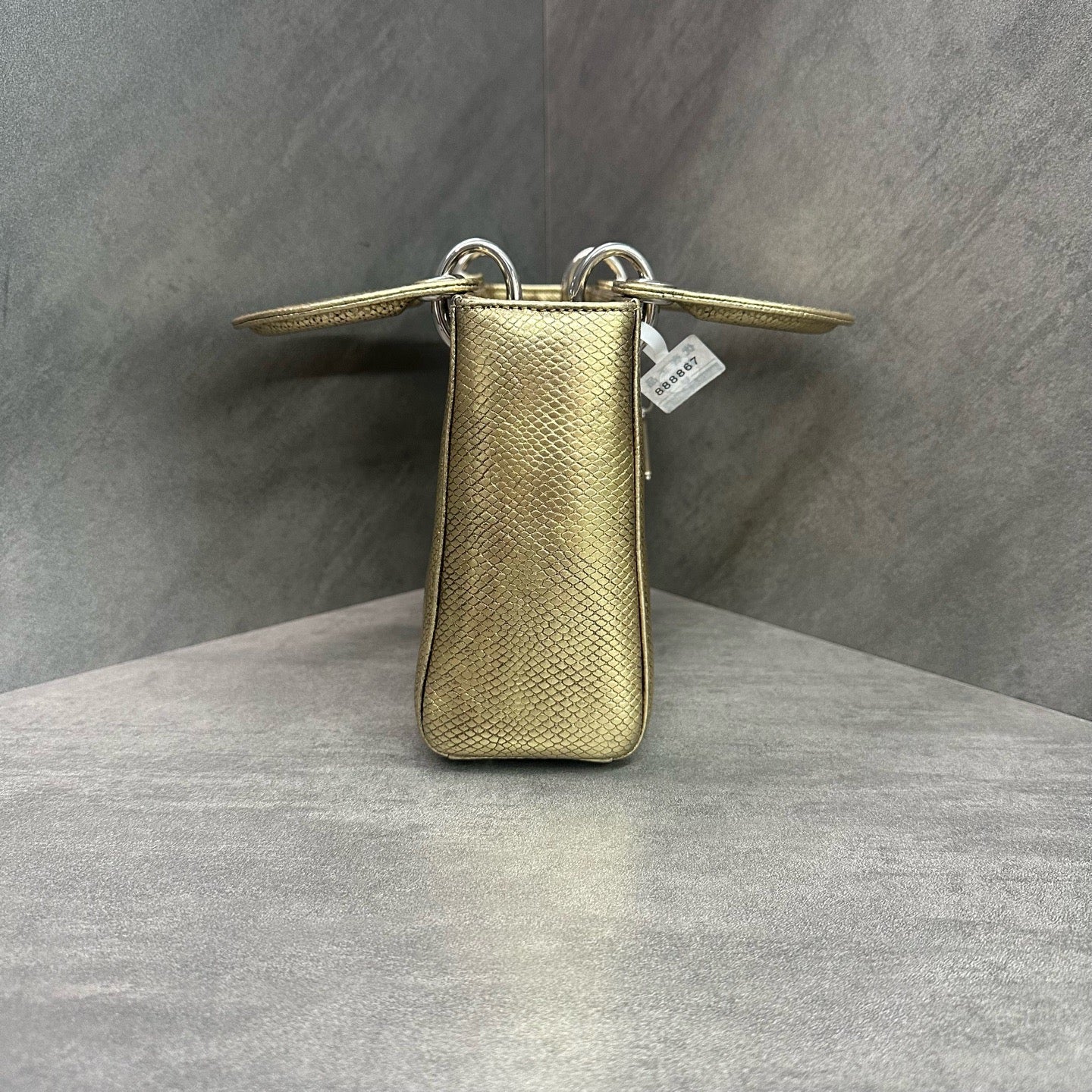 Dior - Lady Dior - Exotic leathers - Lizard - Gold - (mini)
