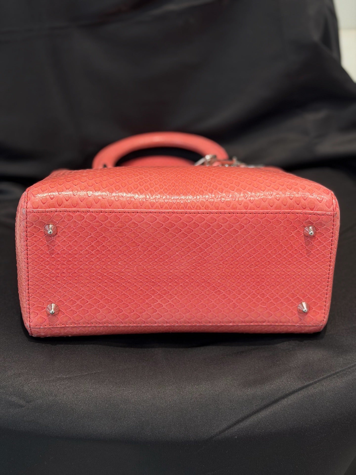Dior - Lady Dior - Exotic leathers - Python - Pink - (medium)