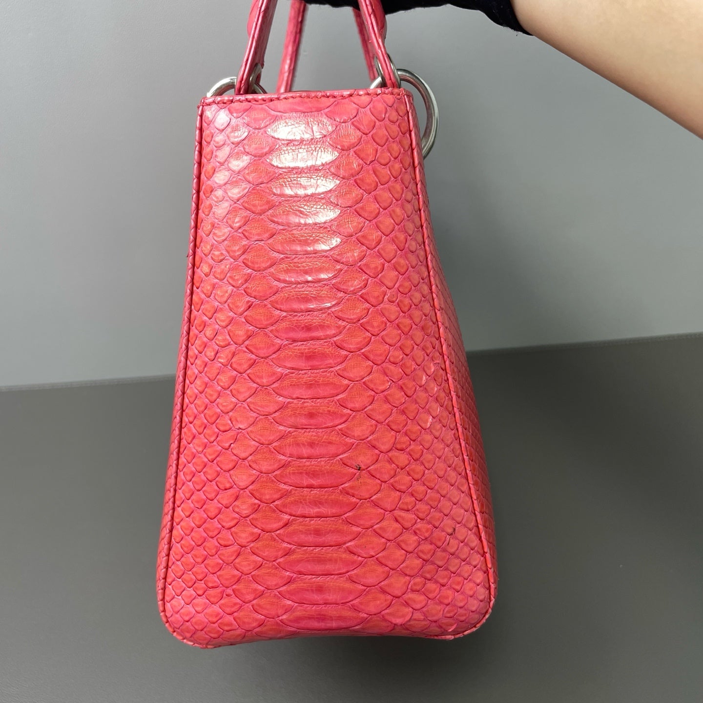 Dior - Lady Dior - Exotic leathers - Python - Pink - (medium)