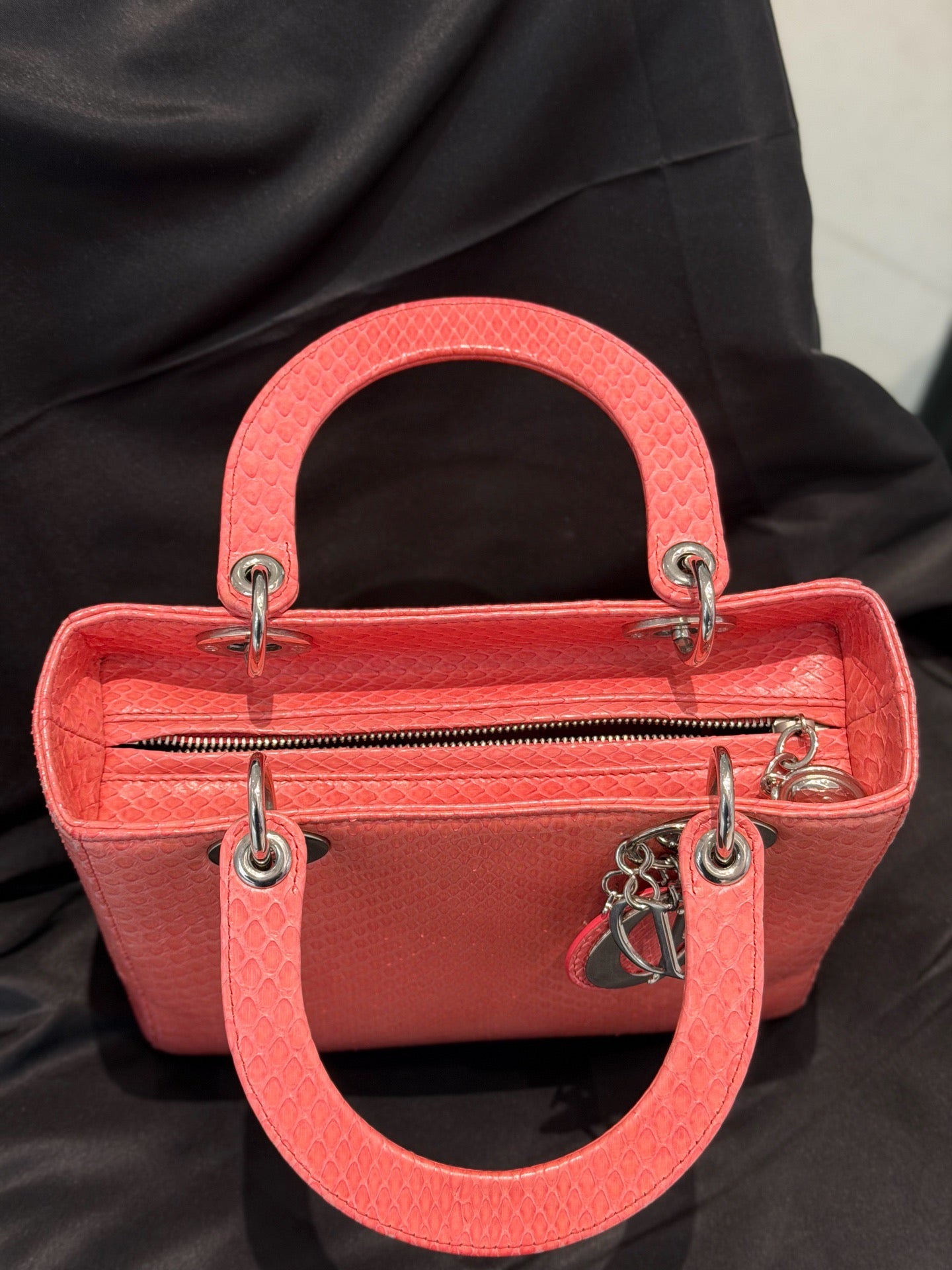 Dior - Lady Dior - Exotic leathers - Python - Pink - (medium)