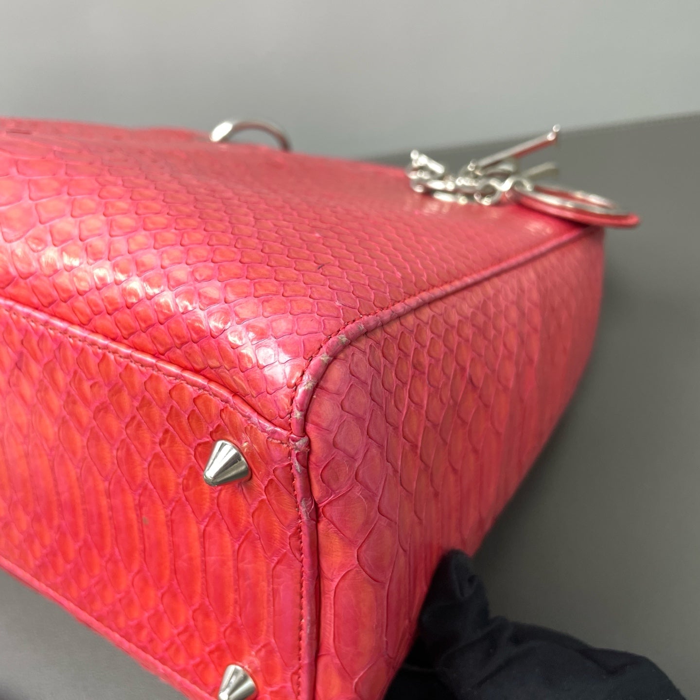 Dior - Lady Dior - Exotic leathers - Python - Pink - (medium)