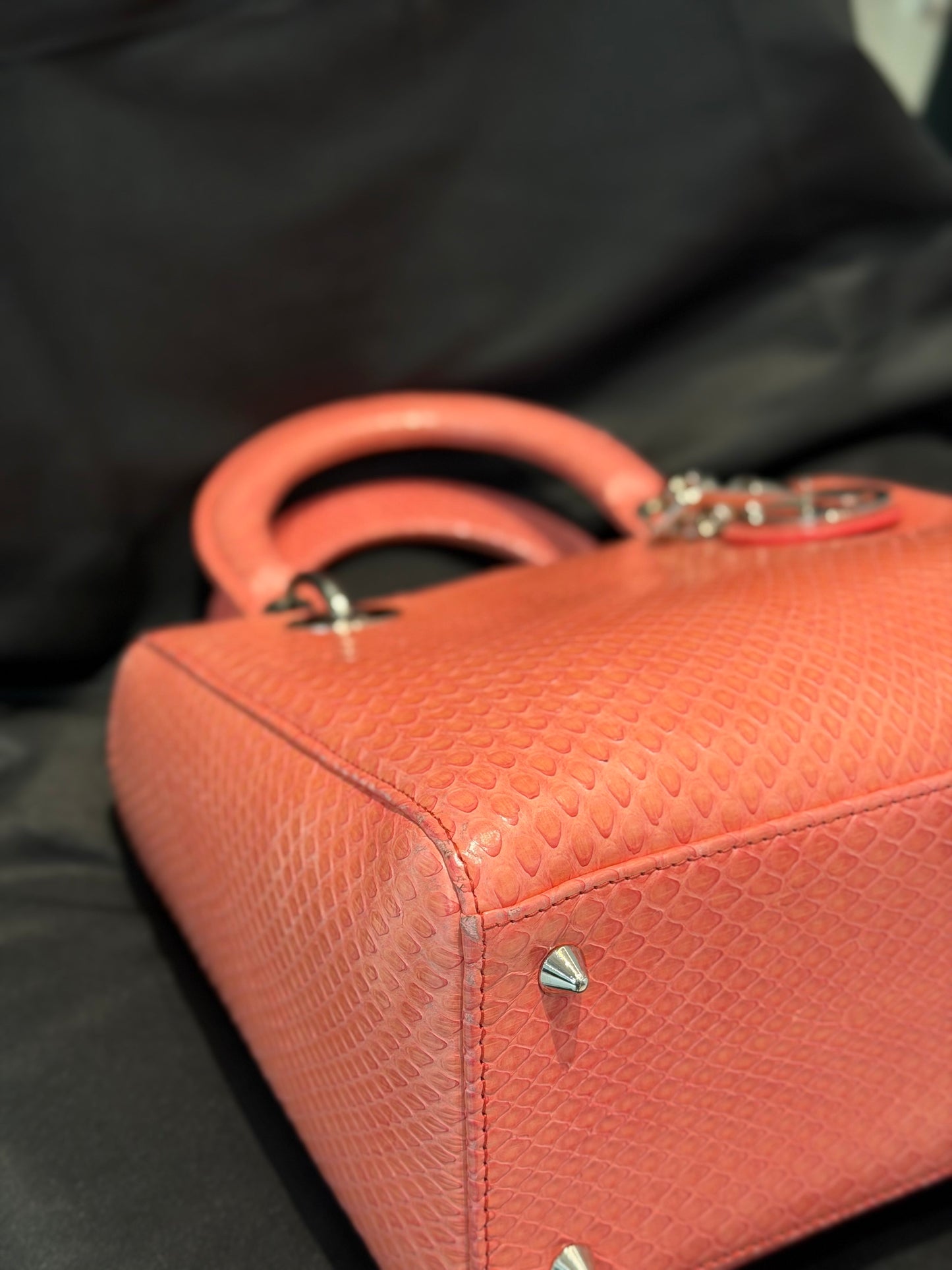 Dior - Lady Dior - Exotic leathers - Python - Pink - (medium)