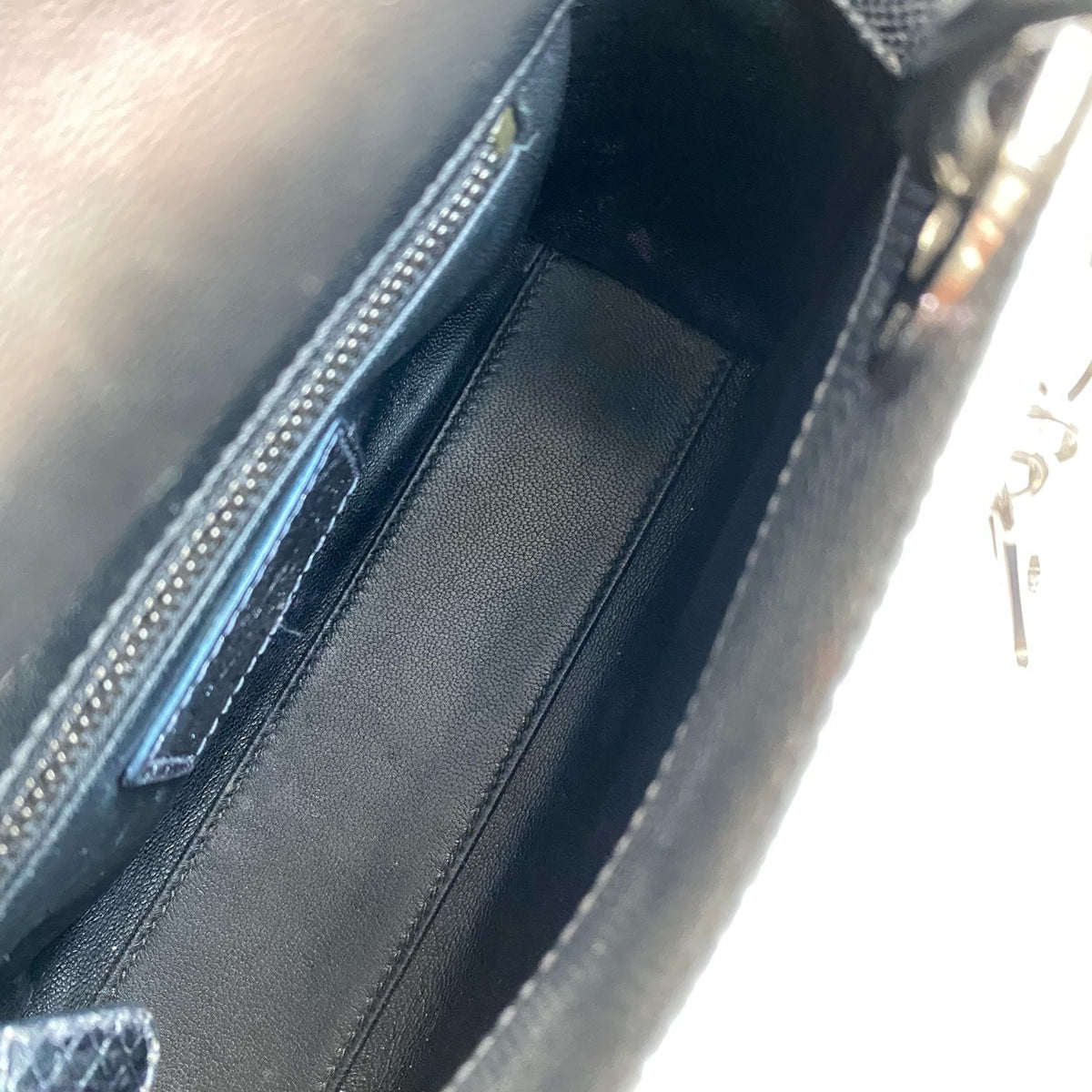 Dior - Lady Dior - Exotic leathers - Python - Silver - (mini)