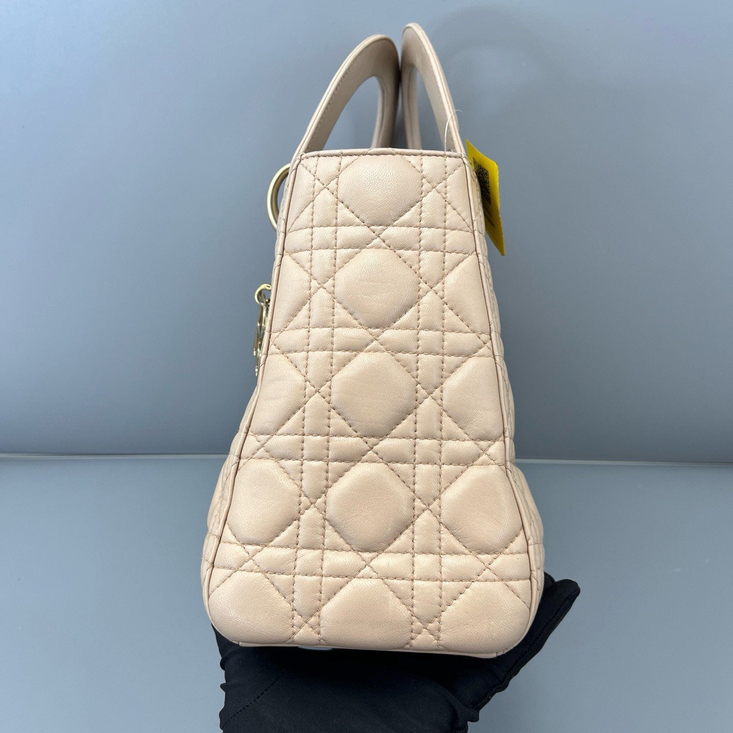 Dior - Lady Dior - Lambskin leather - Beige - (medium)