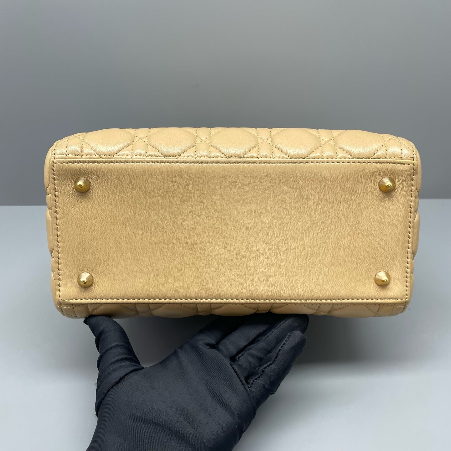 Dior - Lady Dior - Lambskin leather - Beige - (medium)